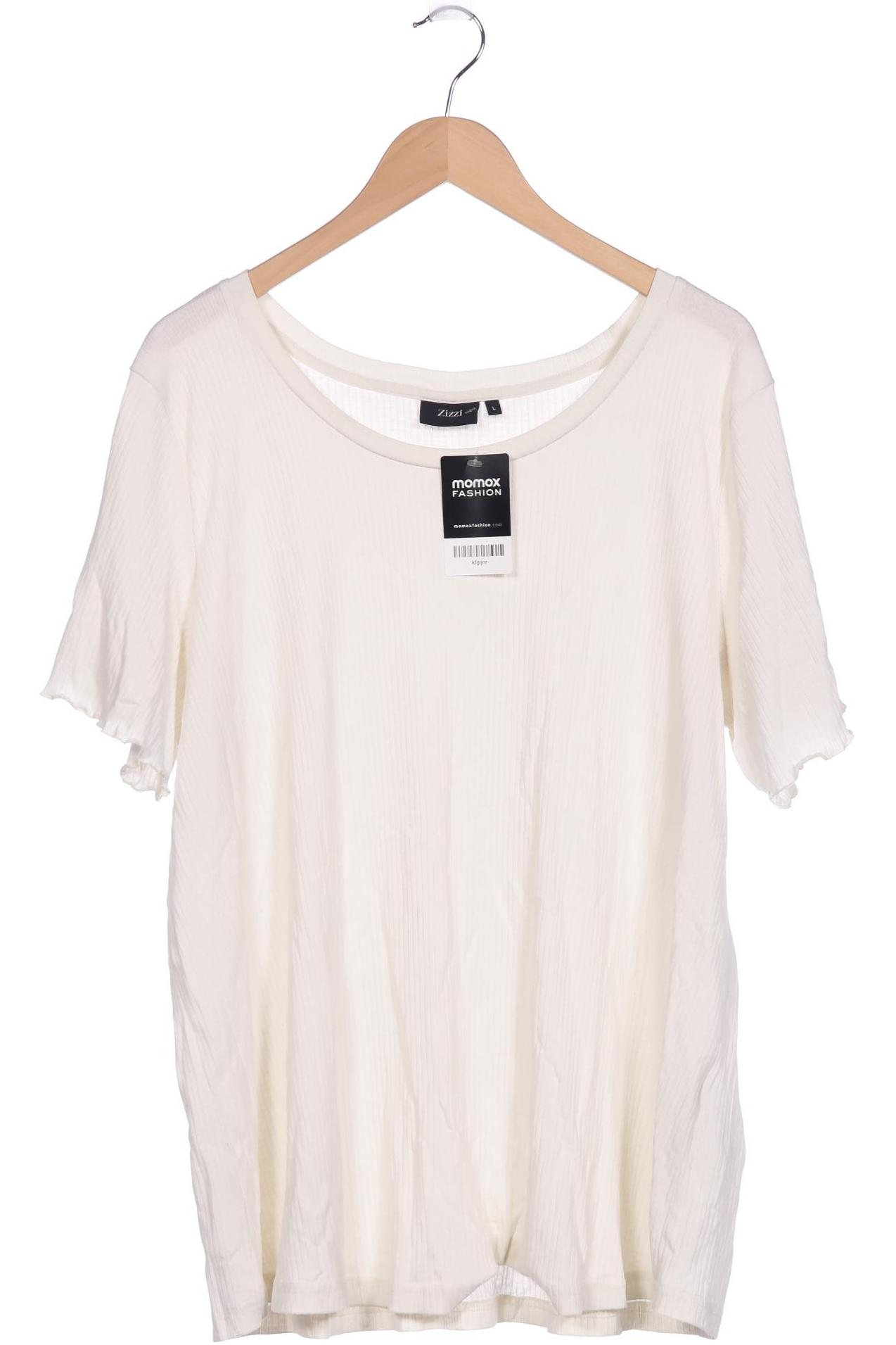

Zizzi Damen T-Shirt, weiß, Gr. 42
