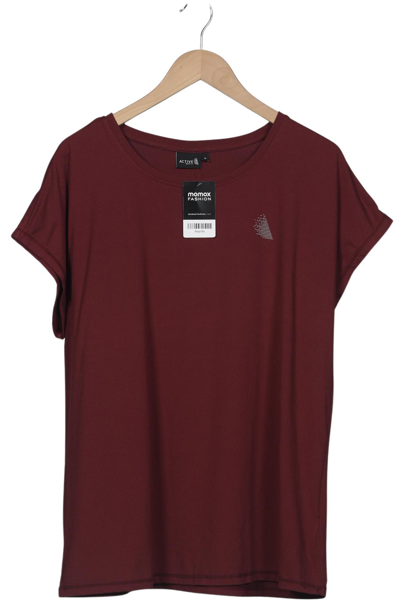 

Zizzi Damen T-Shirt, bordeaux, Gr. 36