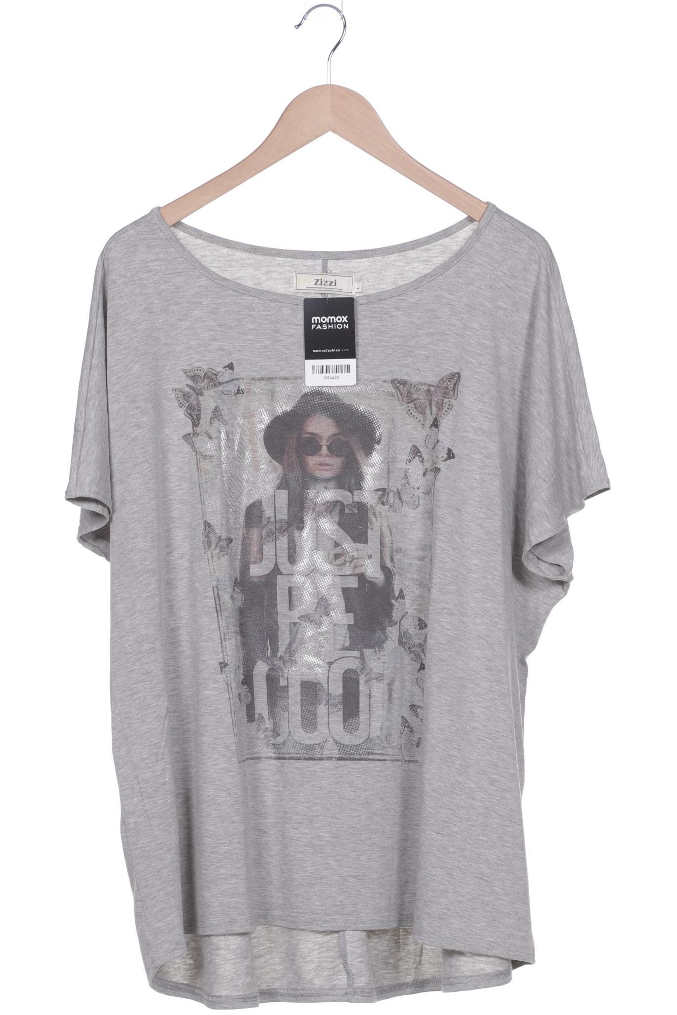 

Zizzi Damen T-Shirt, grau, Gr. 42