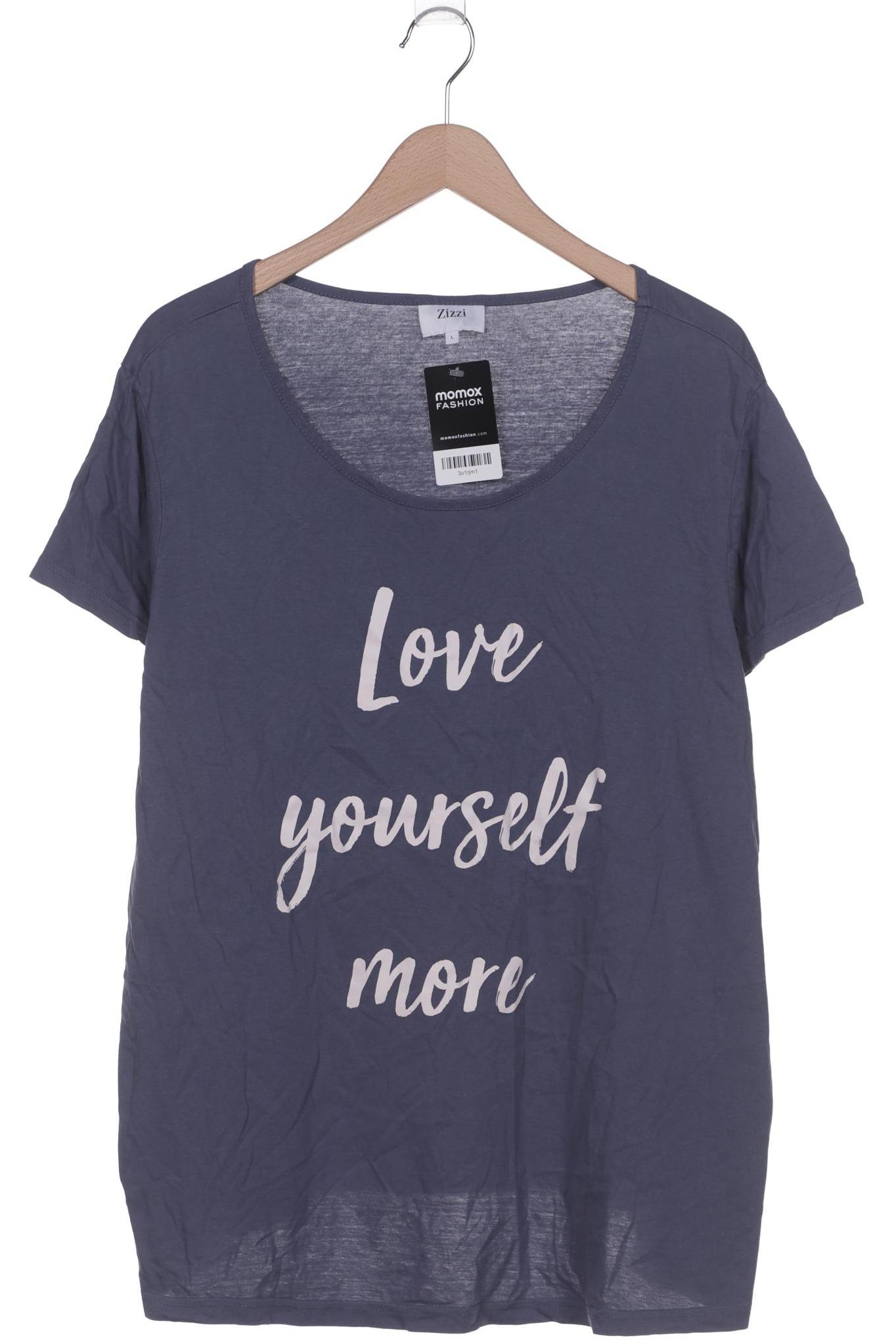 

Zizzi Damen T-Shirt, blau, Gr. 42