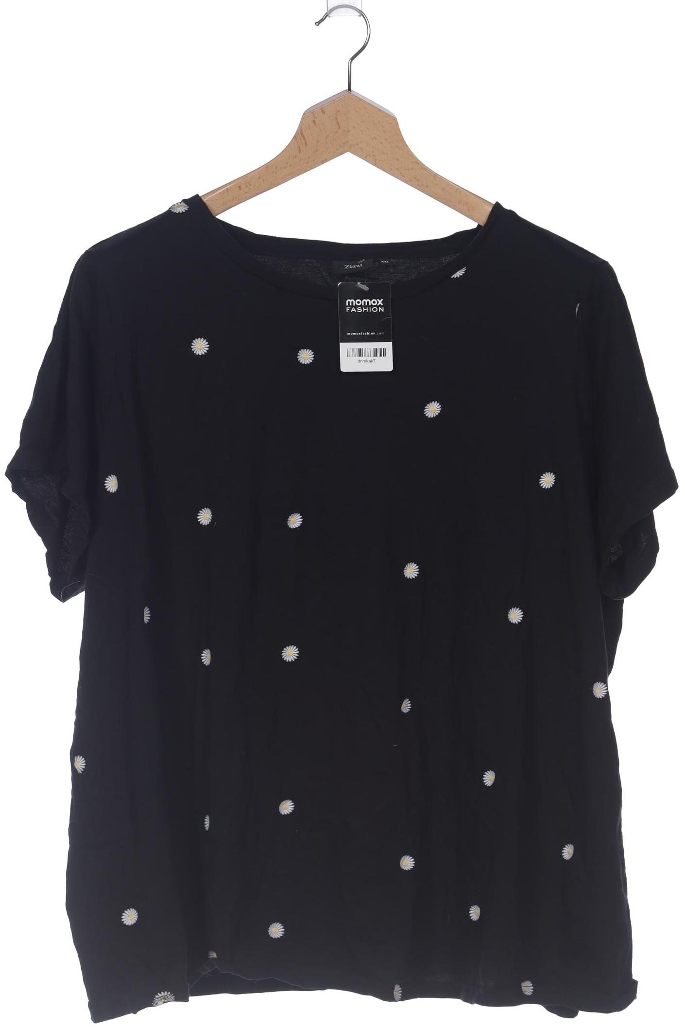 

Zizzi Damen T-Shirt, schwarz, Gr. 46