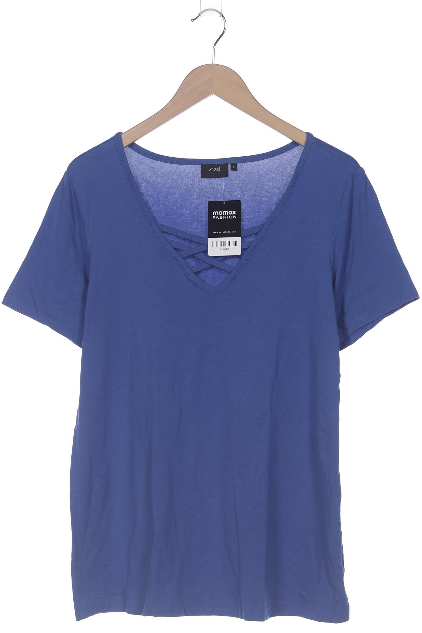 

Zizzi Damen T-Shirt, blau, Gr. 36