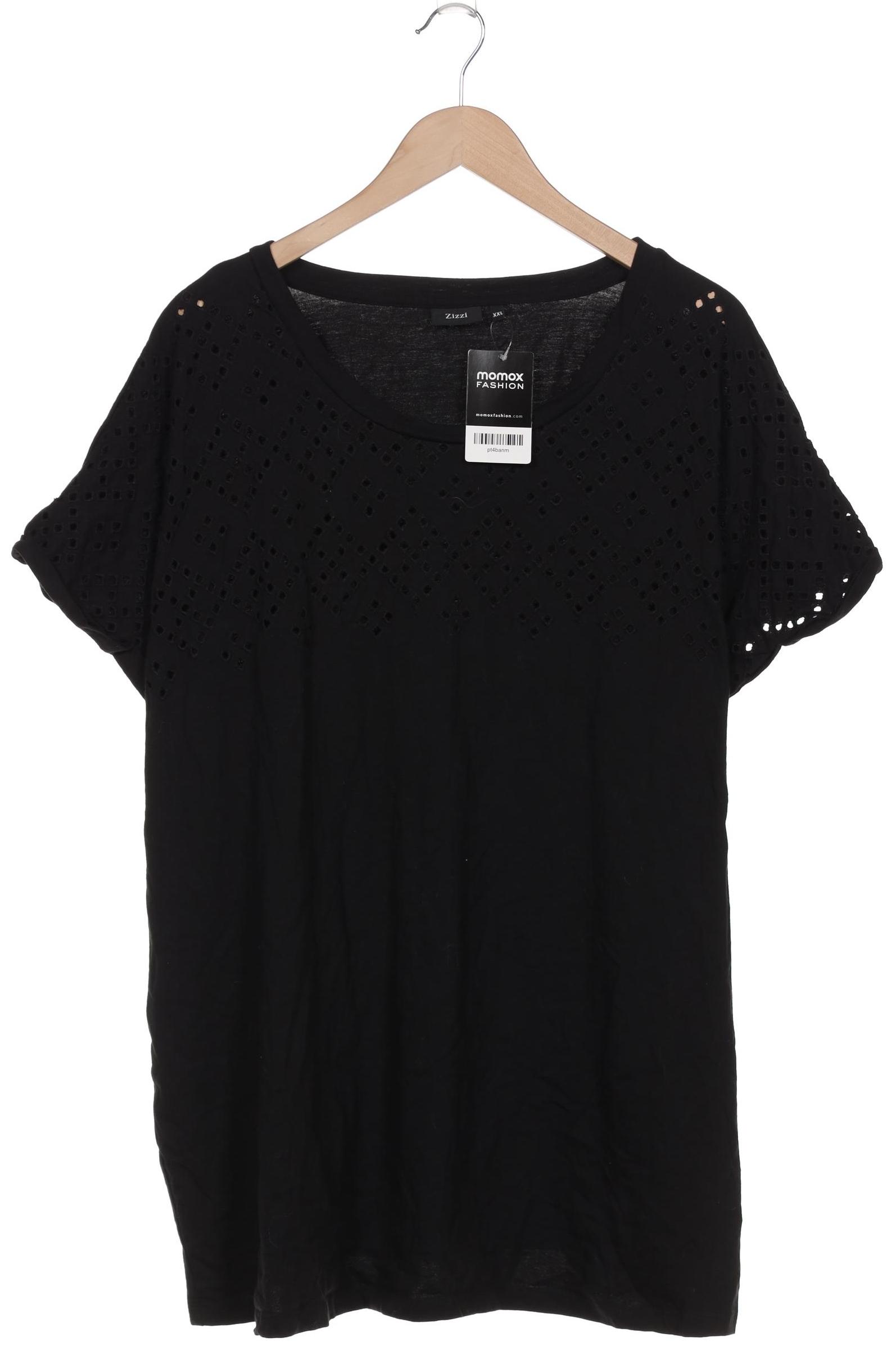 

Zizzi Damen T-Shirt, schwarz, Gr. 46