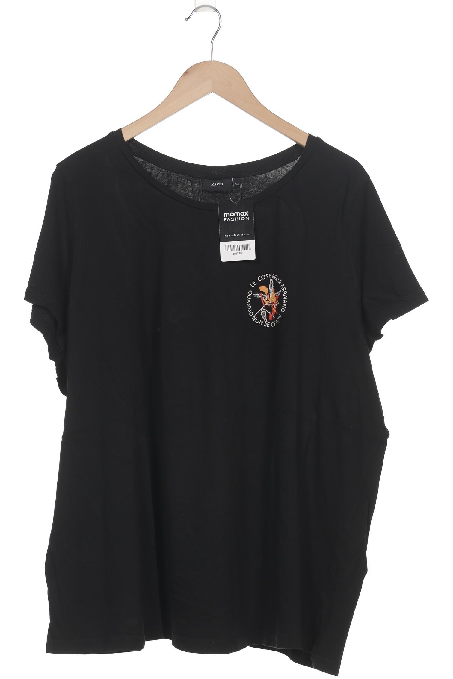

Zizzi Damen T-Shirt, schwarz, Gr. 46