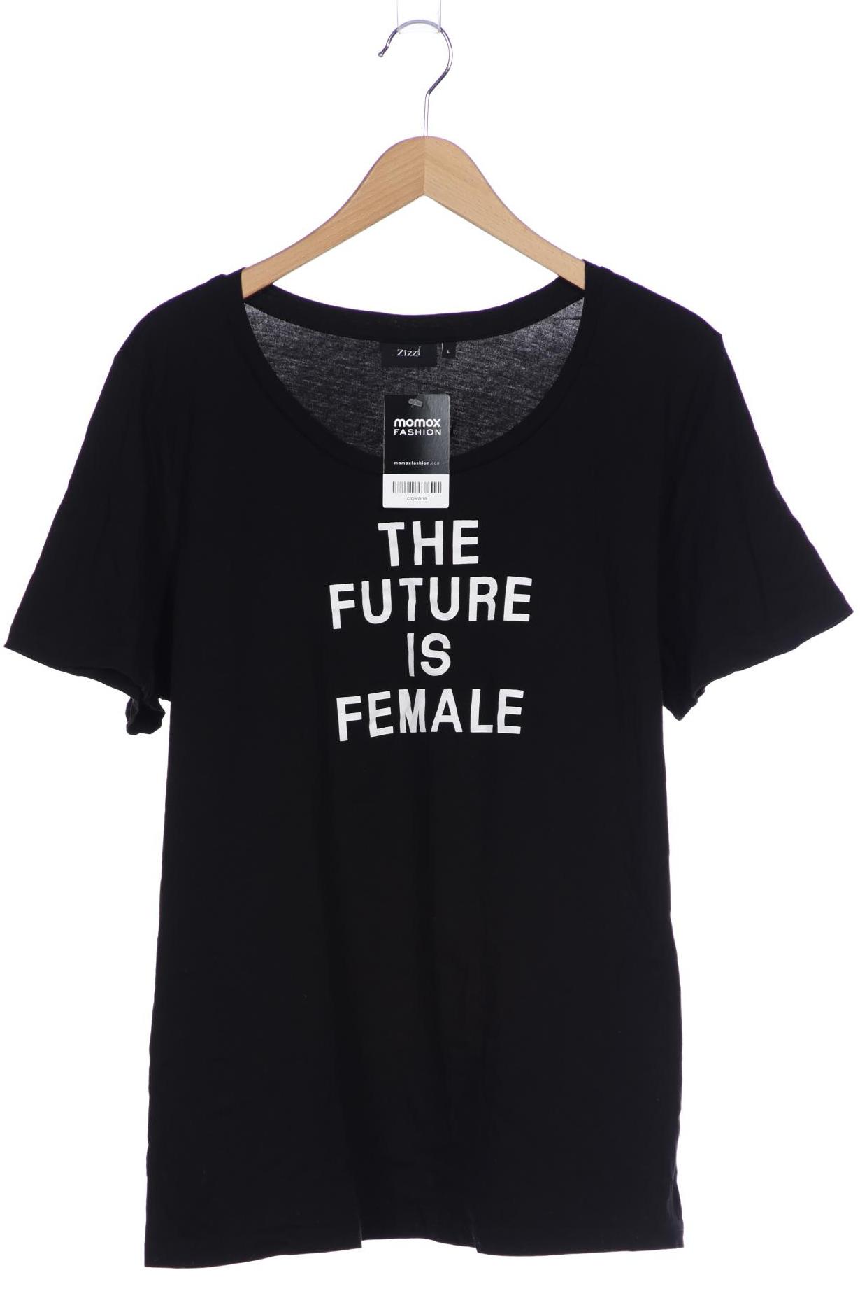 

Zizzi Damen T-Shirt, schwarz, Gr. 42
