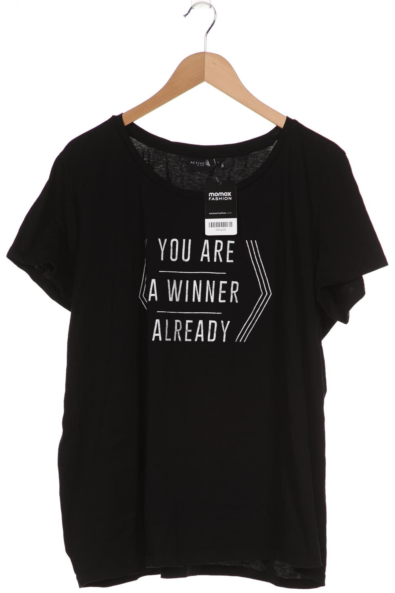 

Zizzi Damen T-Shirt, schwarz, Gr. 42
