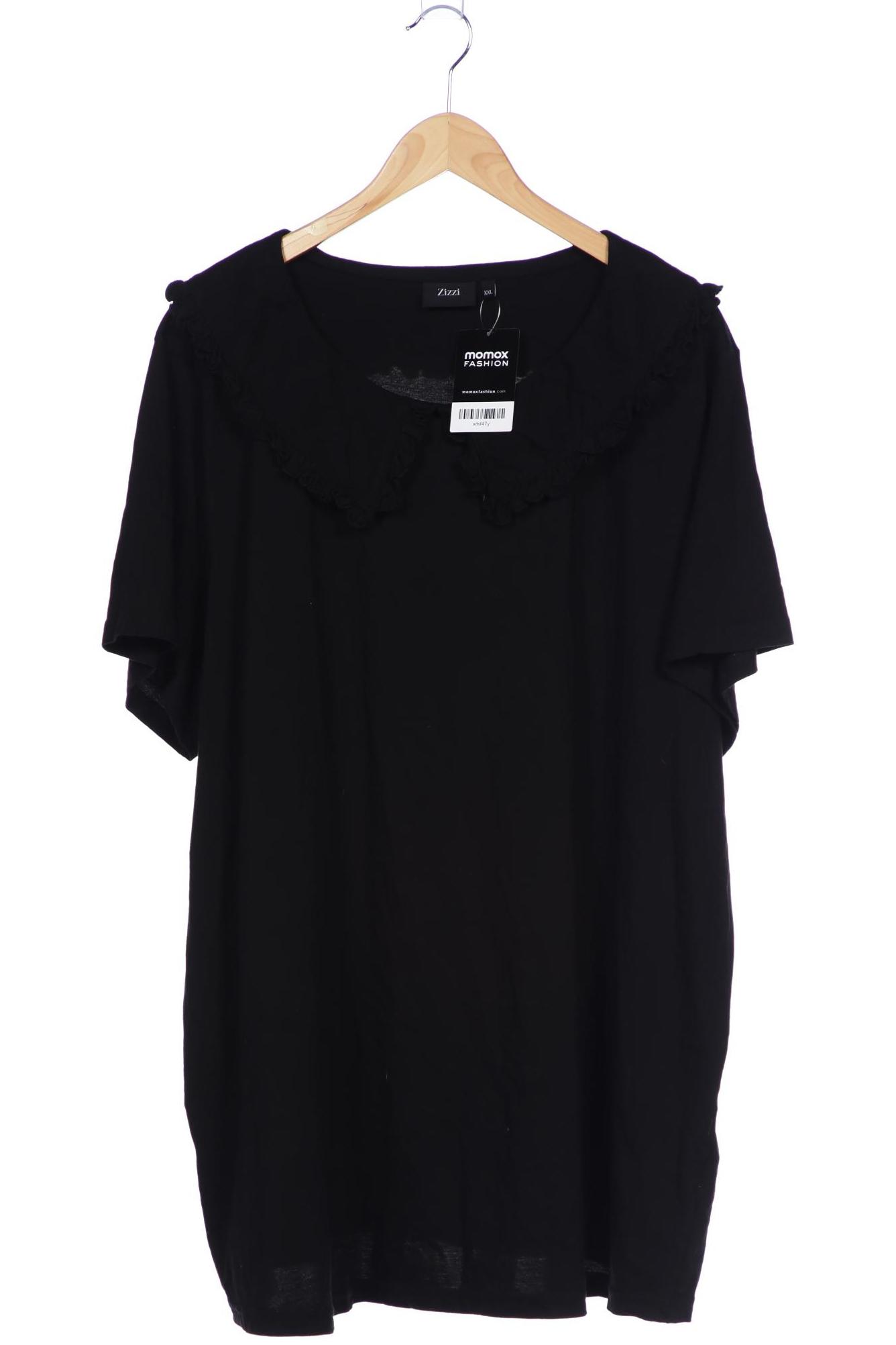 

Zizzi Damen T-Shirt, schwarz, Gr. 46