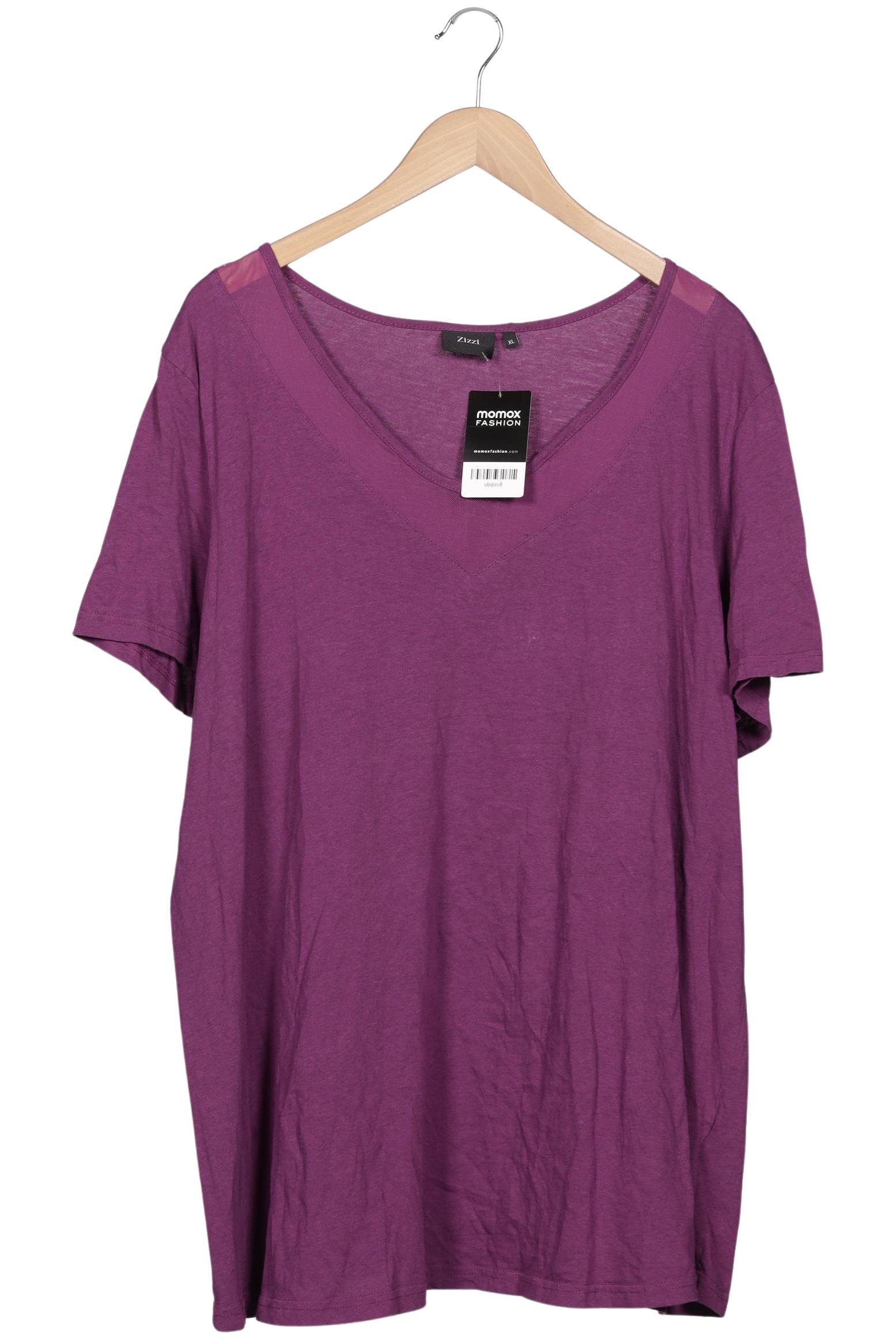 

Zizzi Damen T-Shirt, flieder, Gr. 44