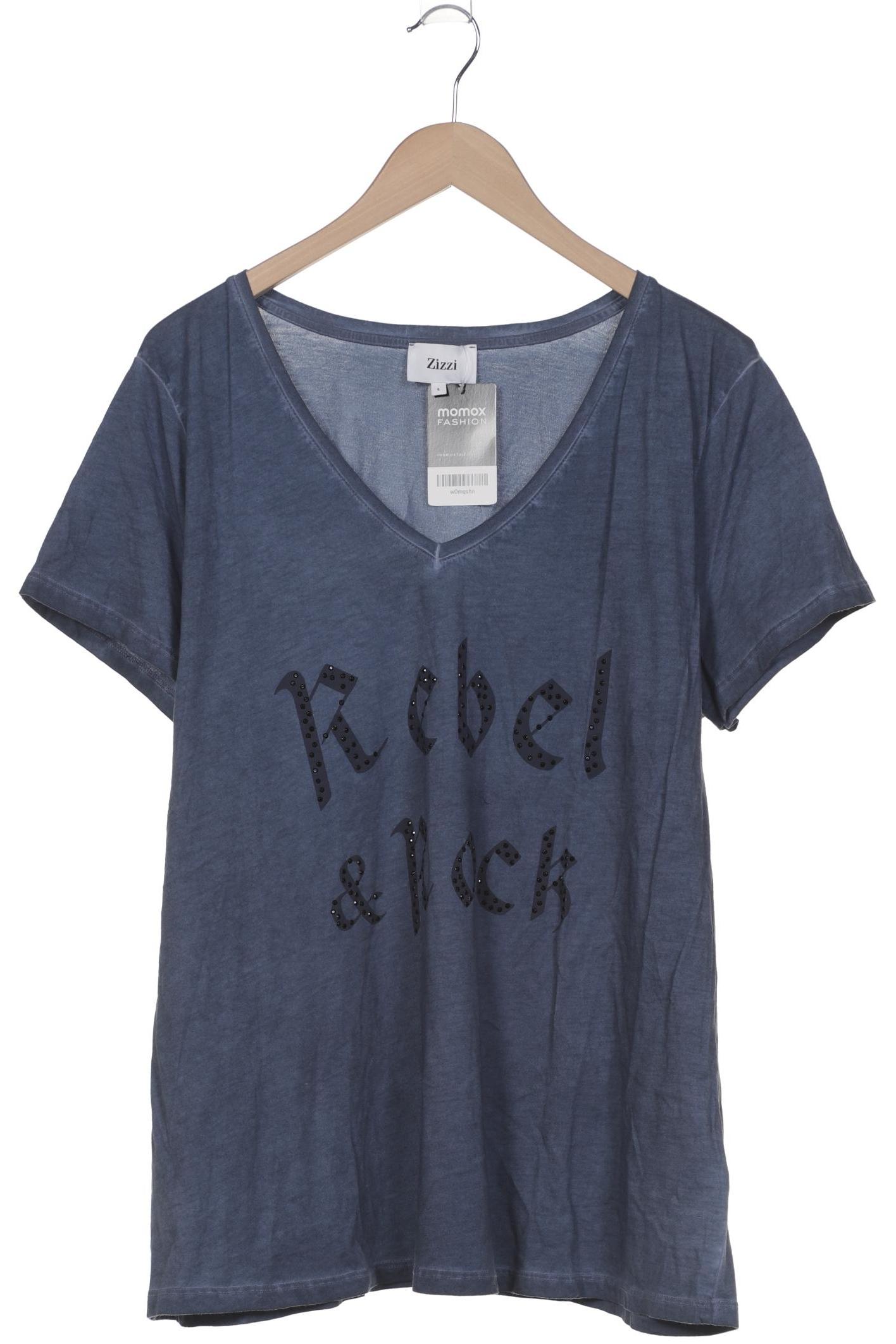 

Zizzi Damen T-Shirt, marineblau, Gr. 42