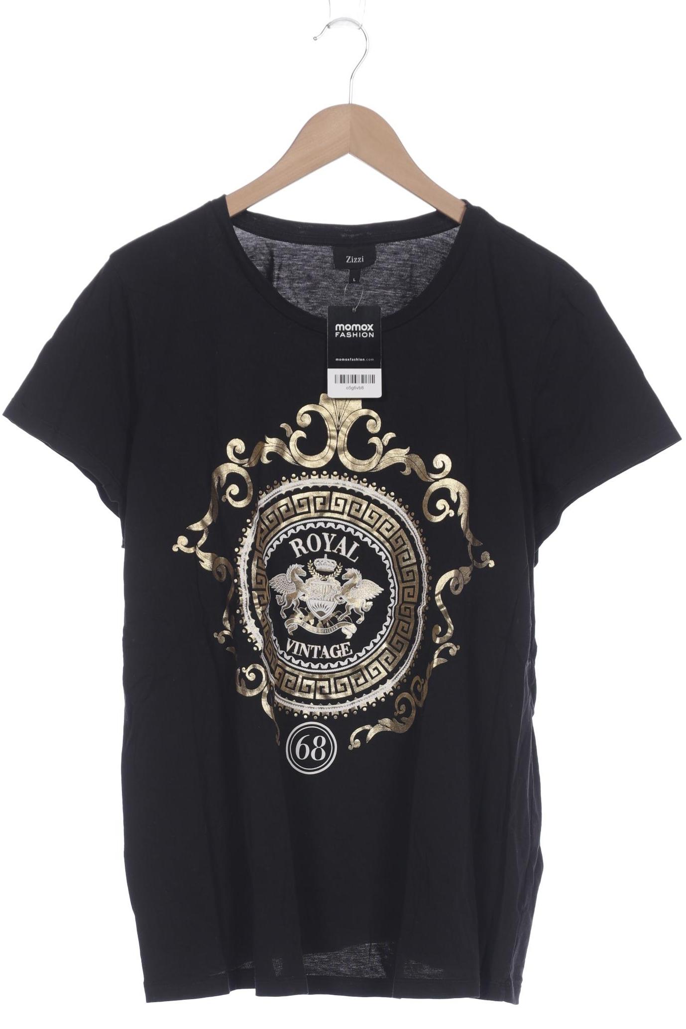 

Zizzi Damen T-Shirt, schwarz, Gr. 42