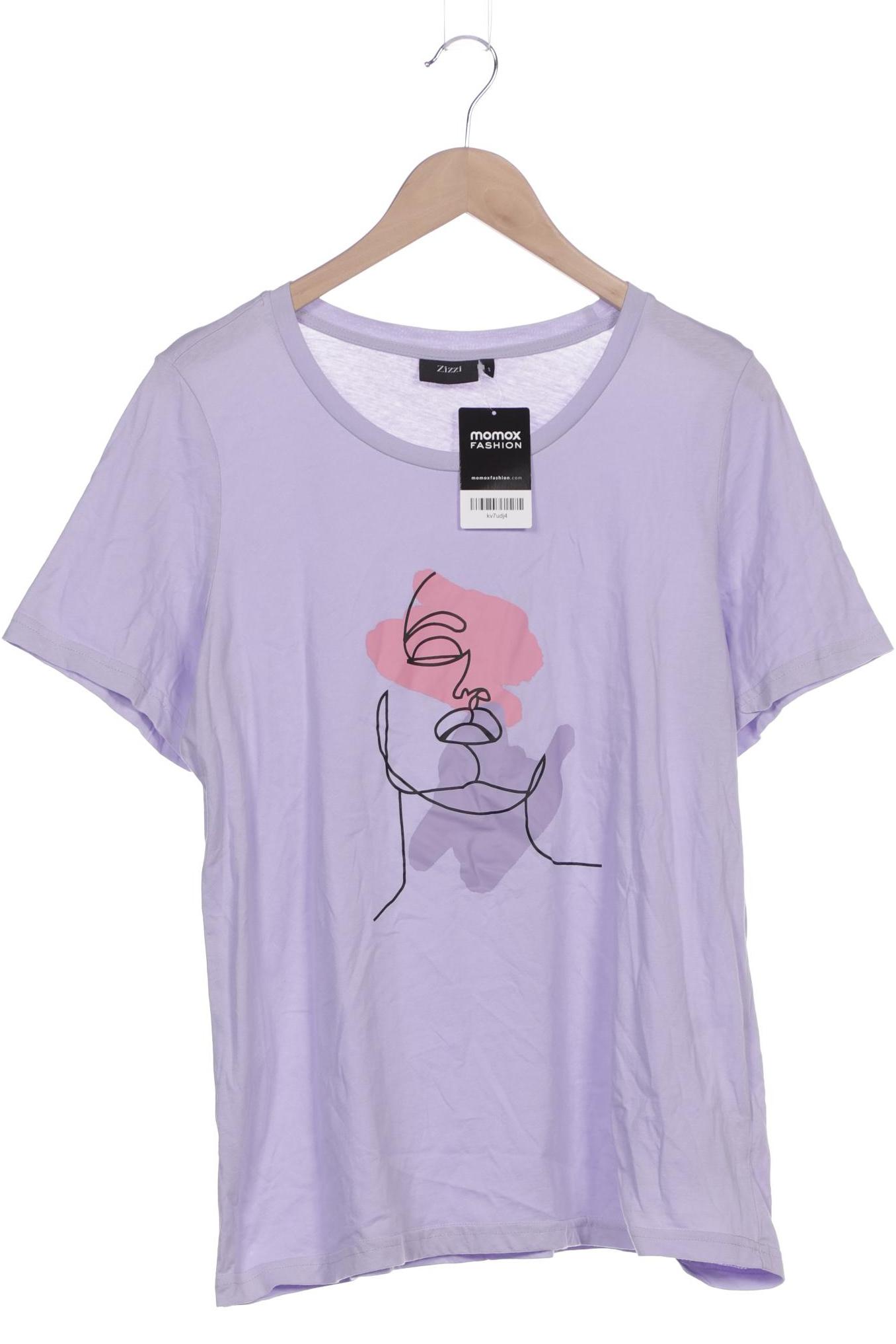 

Zizzi Damen T-Shirt, flieder, Gr. 36