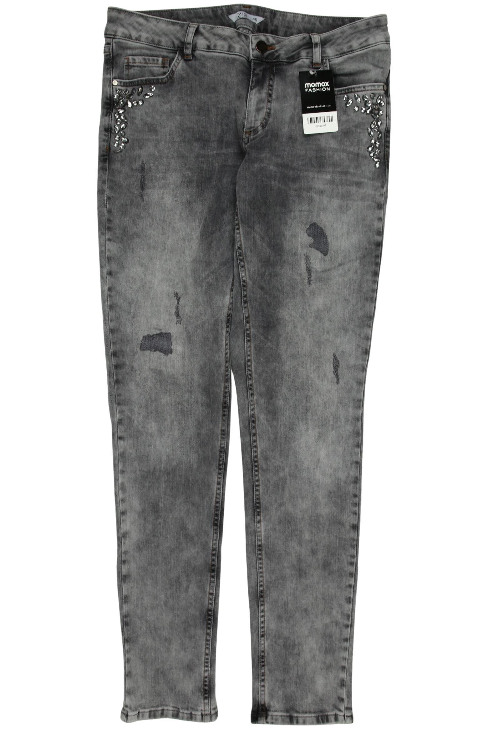 

Zone Bleue Damen Jeans, grau, Gr. 40