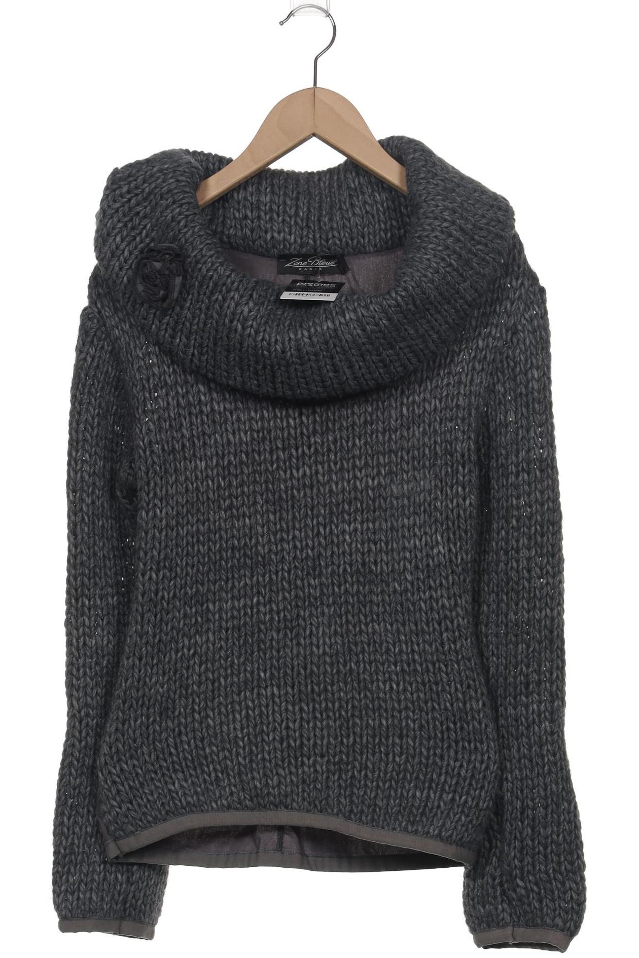 

Zone Bleue Damen Pullover, grau, Gr. 34