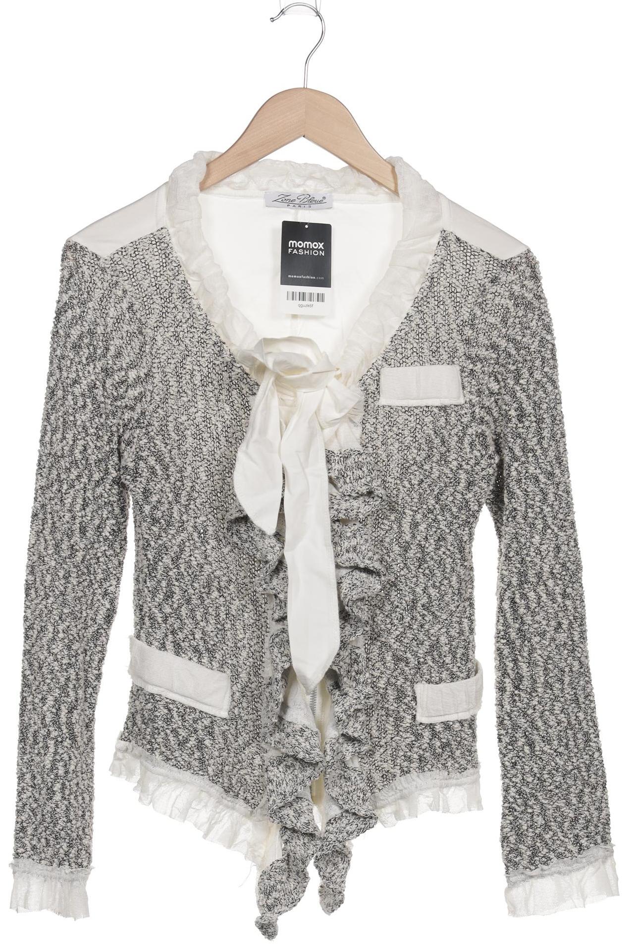

Zone Bleue Damen Strickjacke, weiß, Gr. 36