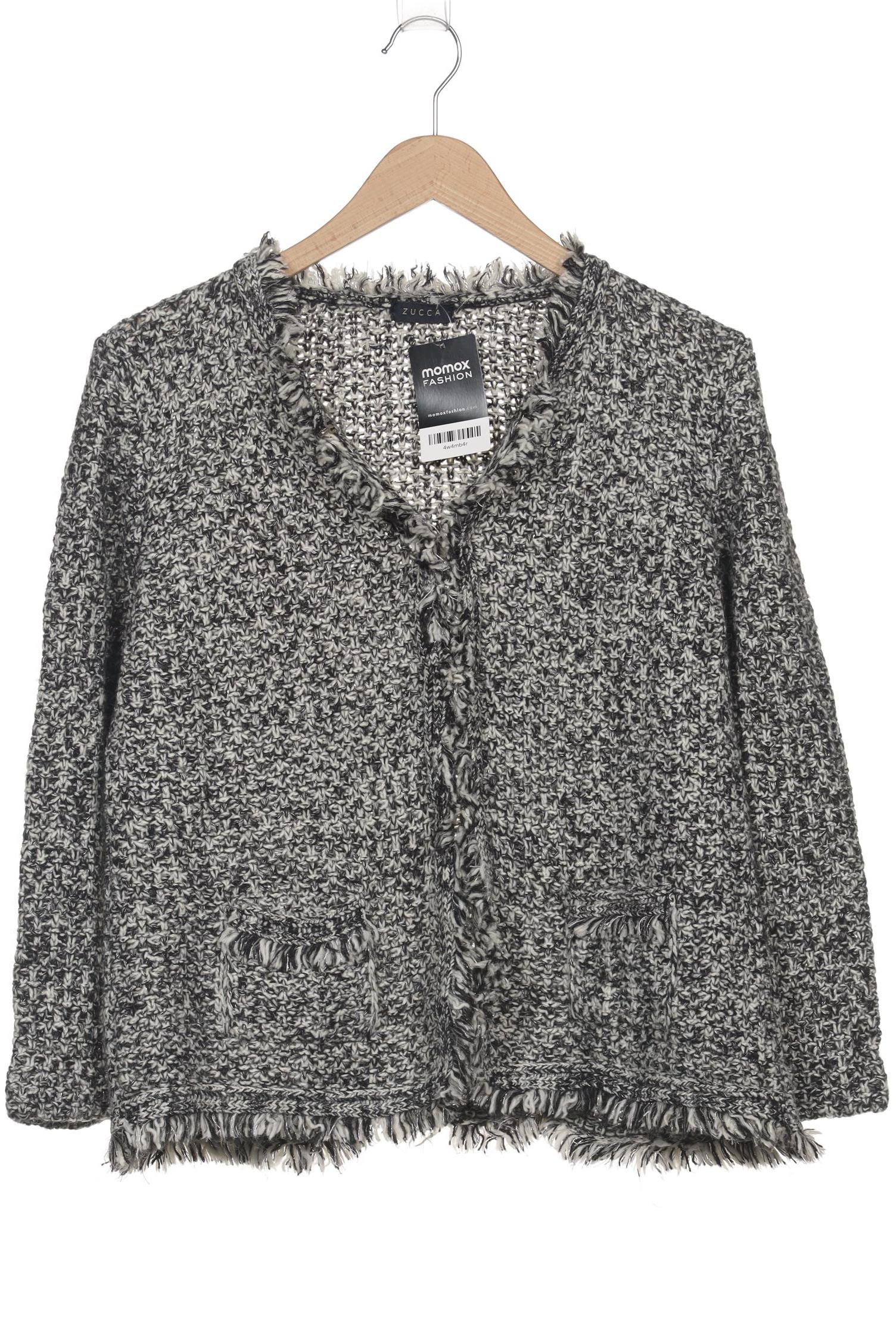 

zucca Damen Strickjacke, schwarz, Gr. 48