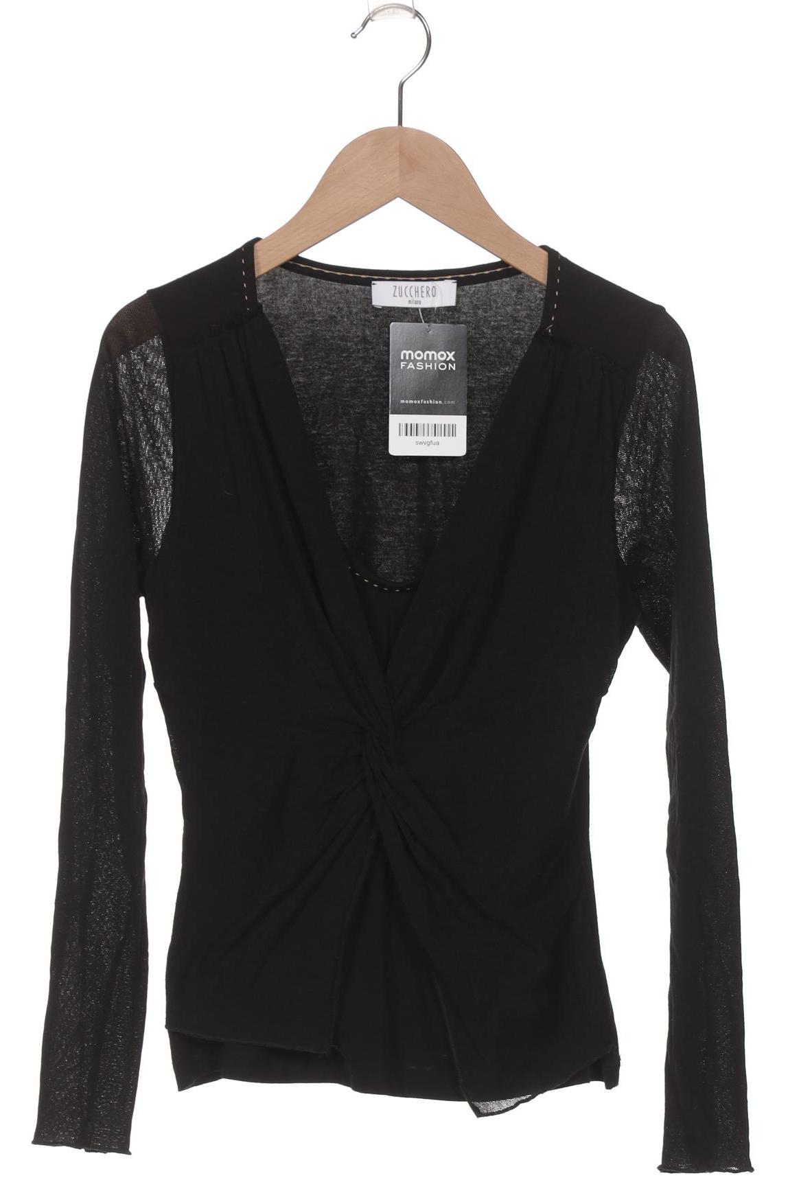 

Zucchero Damen Langarmshirt, schwarz, Gr. 36