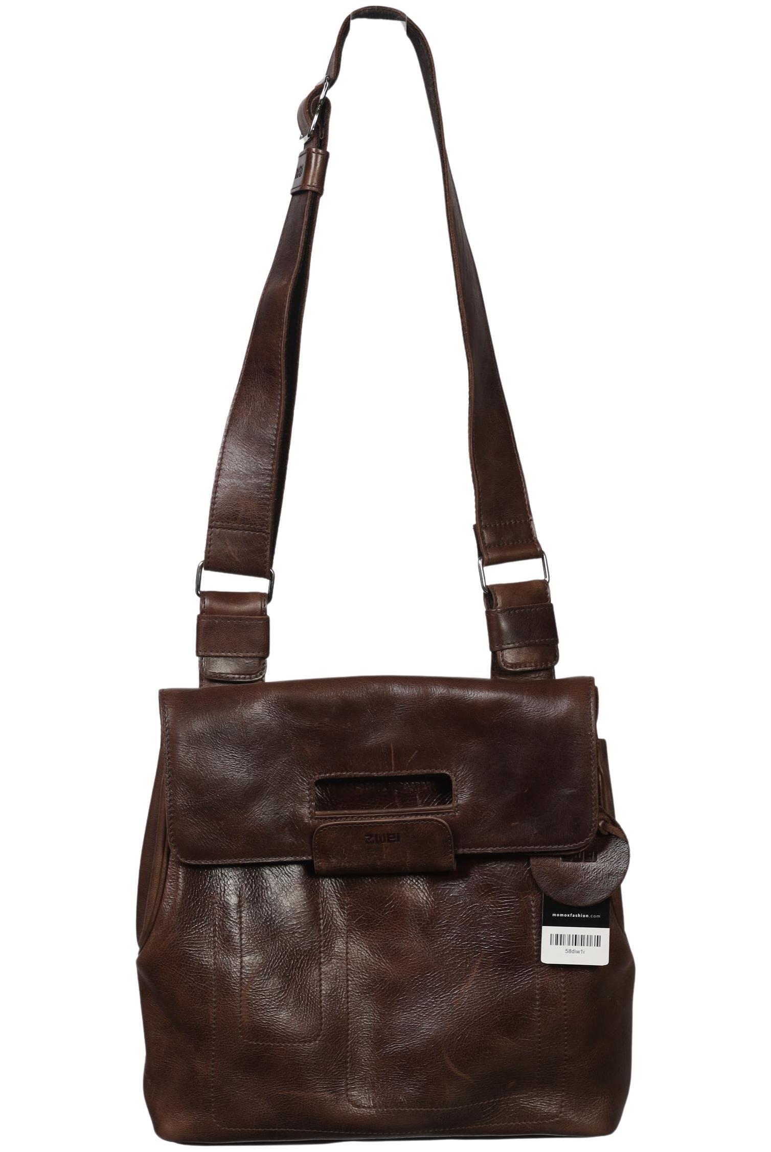 Thumbnail - Zwei Damen Handtasche, braun, Gr.