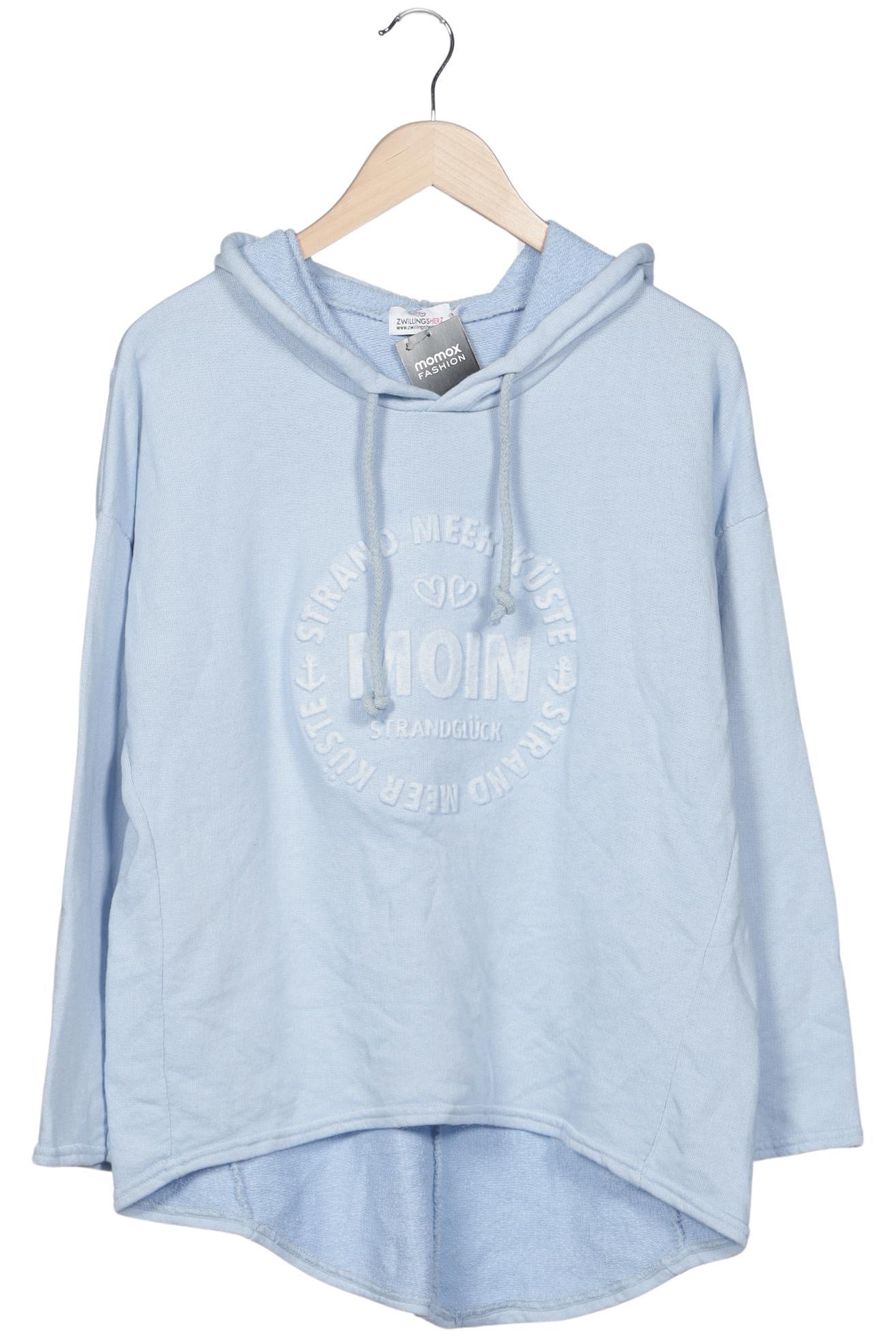 

Zwillingsherz Damen Kapuzenpullover, hellblau, Gr. 42