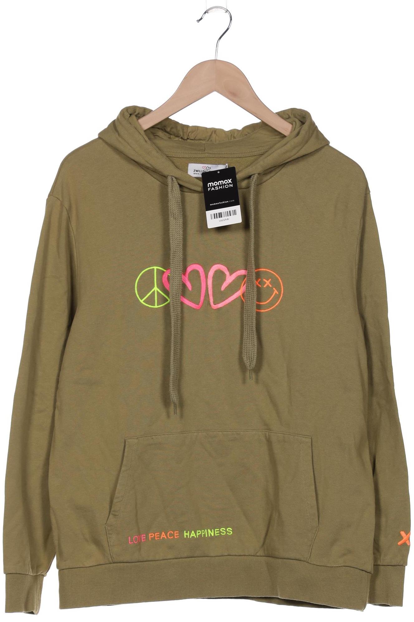 

Zwillingsherz Damen Kapuzenpullover, grün, Gr. 36