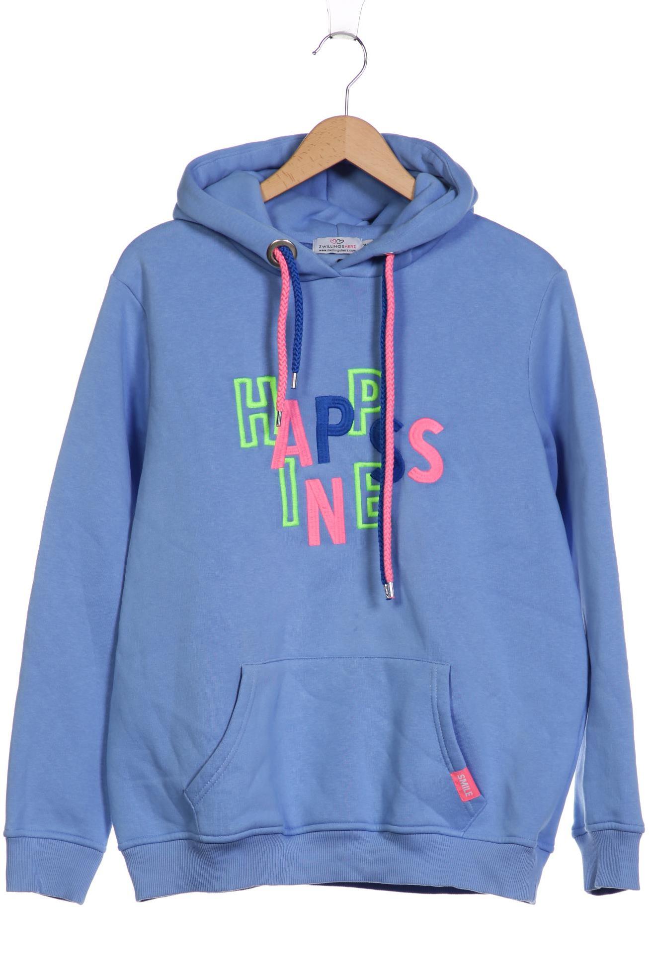

Zwillingsherz Damen Kapuzenpullover, blau, Gr. 44