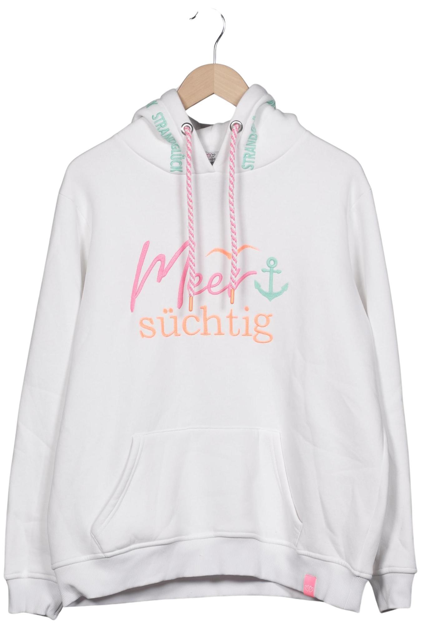 

Zwillingsherz Damen Kapuzenpullover, weiß, Gr. 44