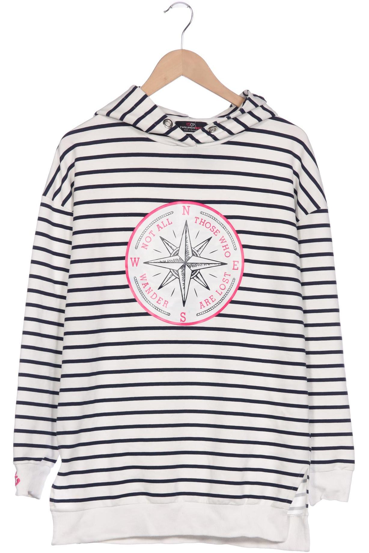 

Zwillingsherz Damen Kapuzenpullover, weiß, Gr. 36