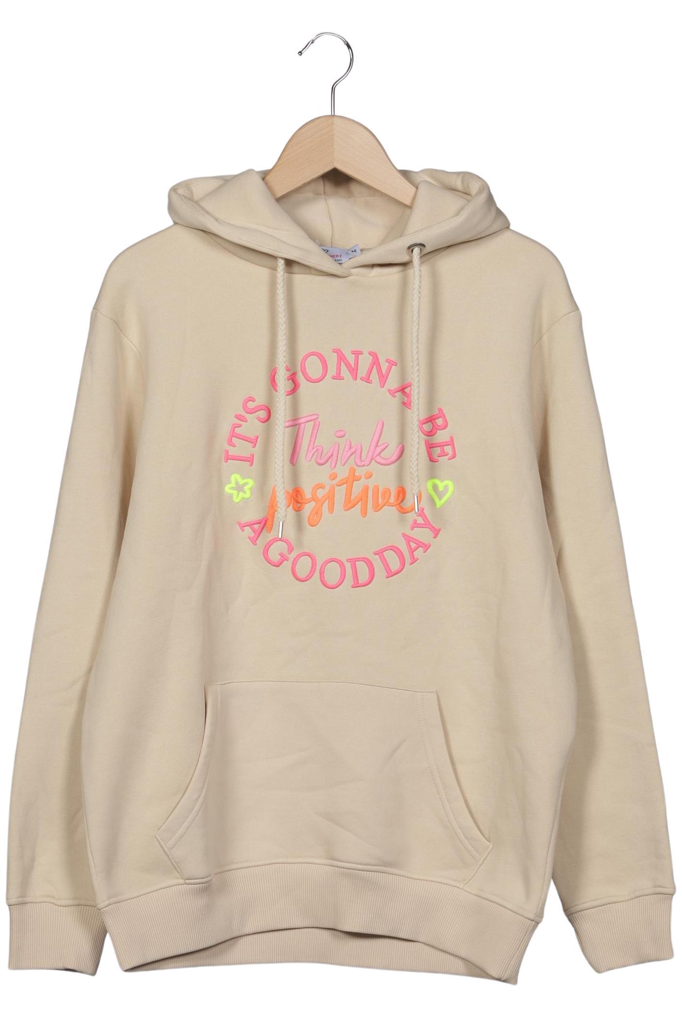 

Zwillingsherz Damen Kapuzenpullover, beige, Gr. 38