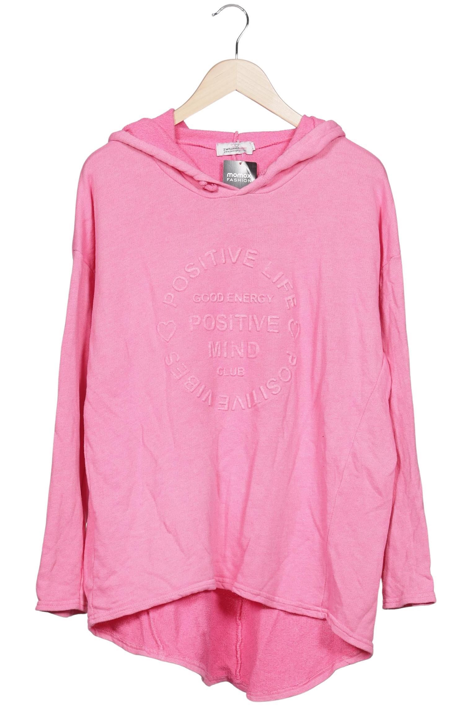 

Zwillingsherz Damen Kapuzenpullover, pink, Gr. 42