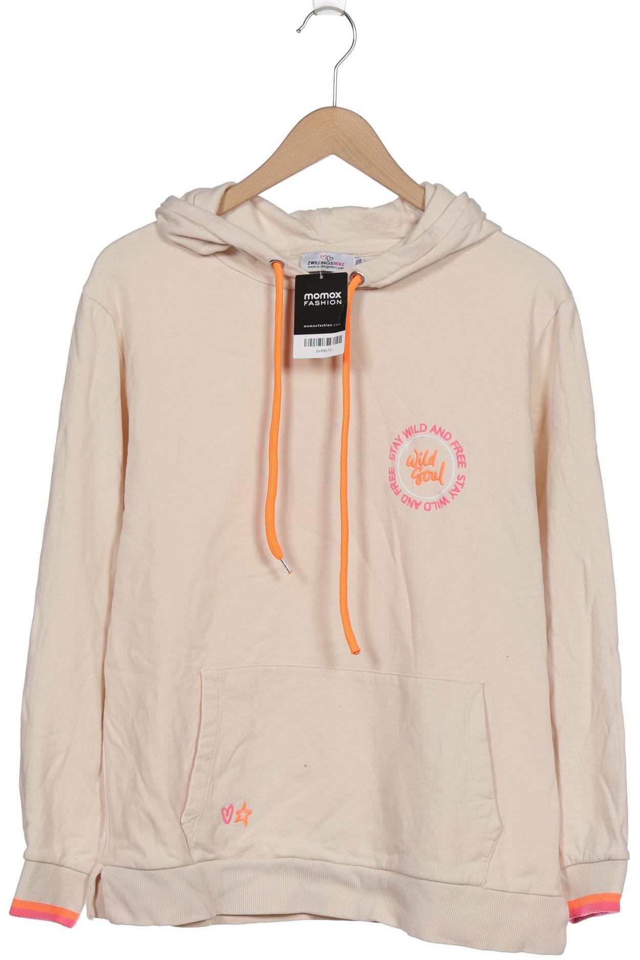 

Zwillingsherz Damen Kapuzenpullover, beige, Gr. 36