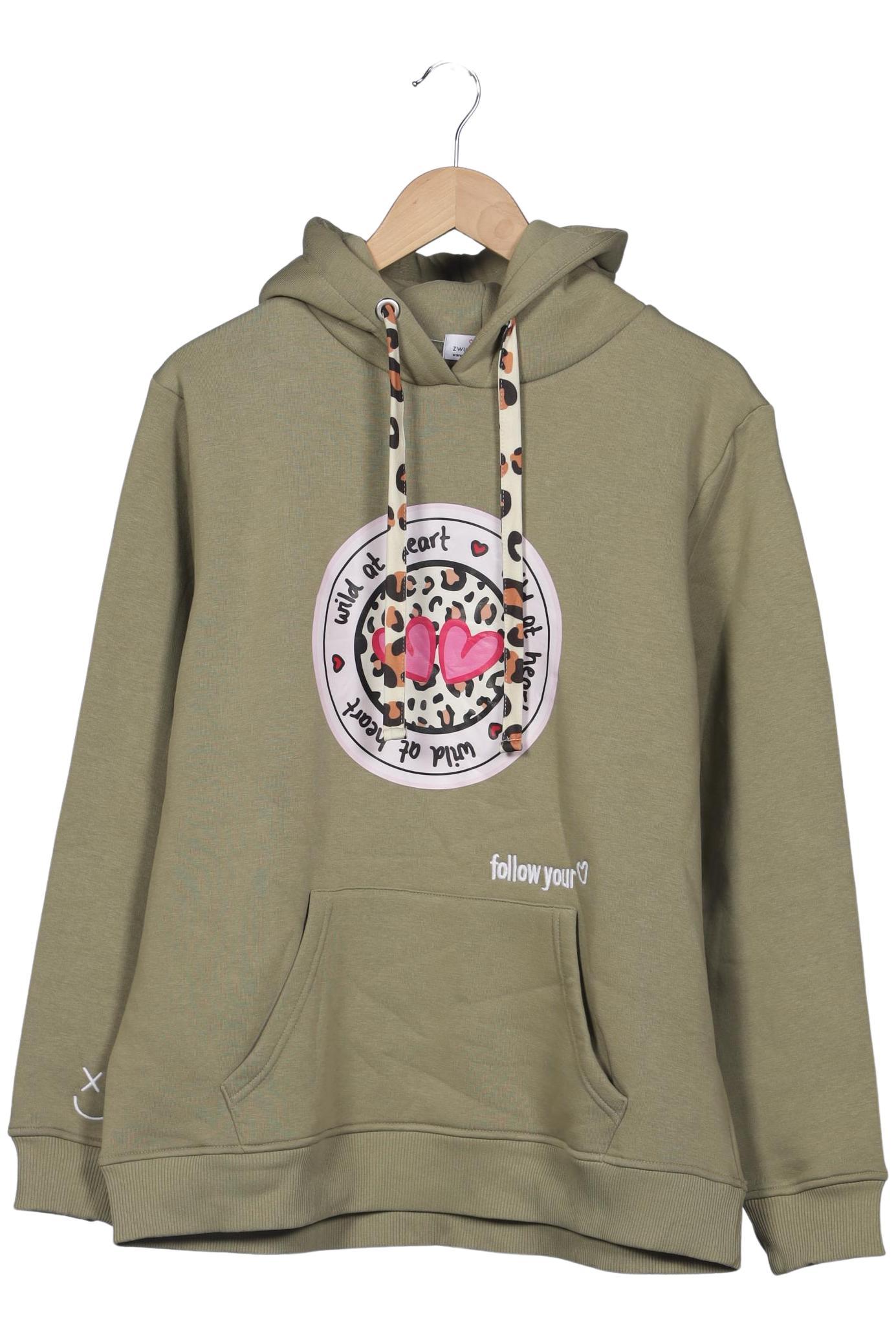 

Zwillingsherz Damen Kapuzenpullover, grün, Gr. 42