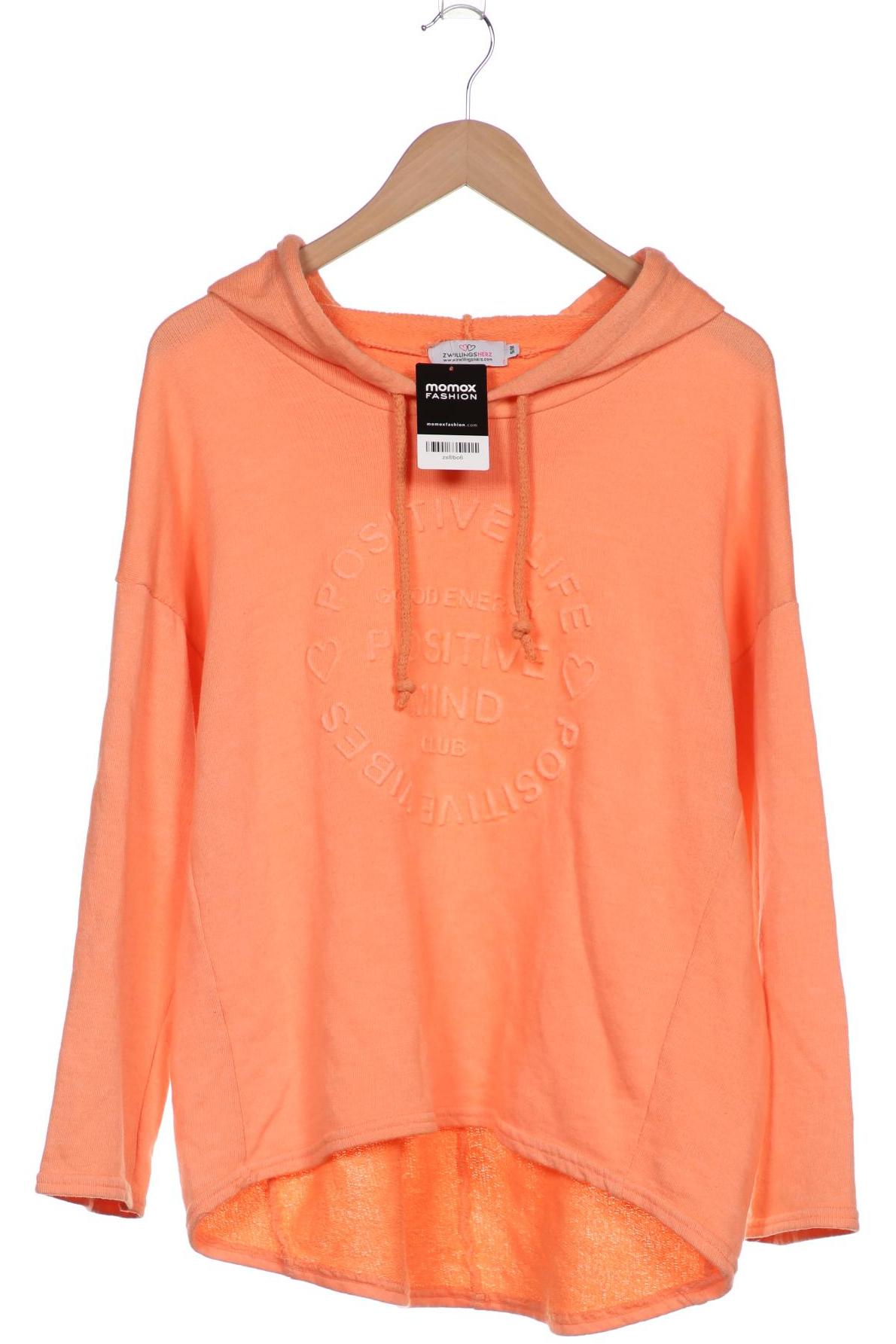 

Zwillingsherz Damen Kapuzenpullover, orange