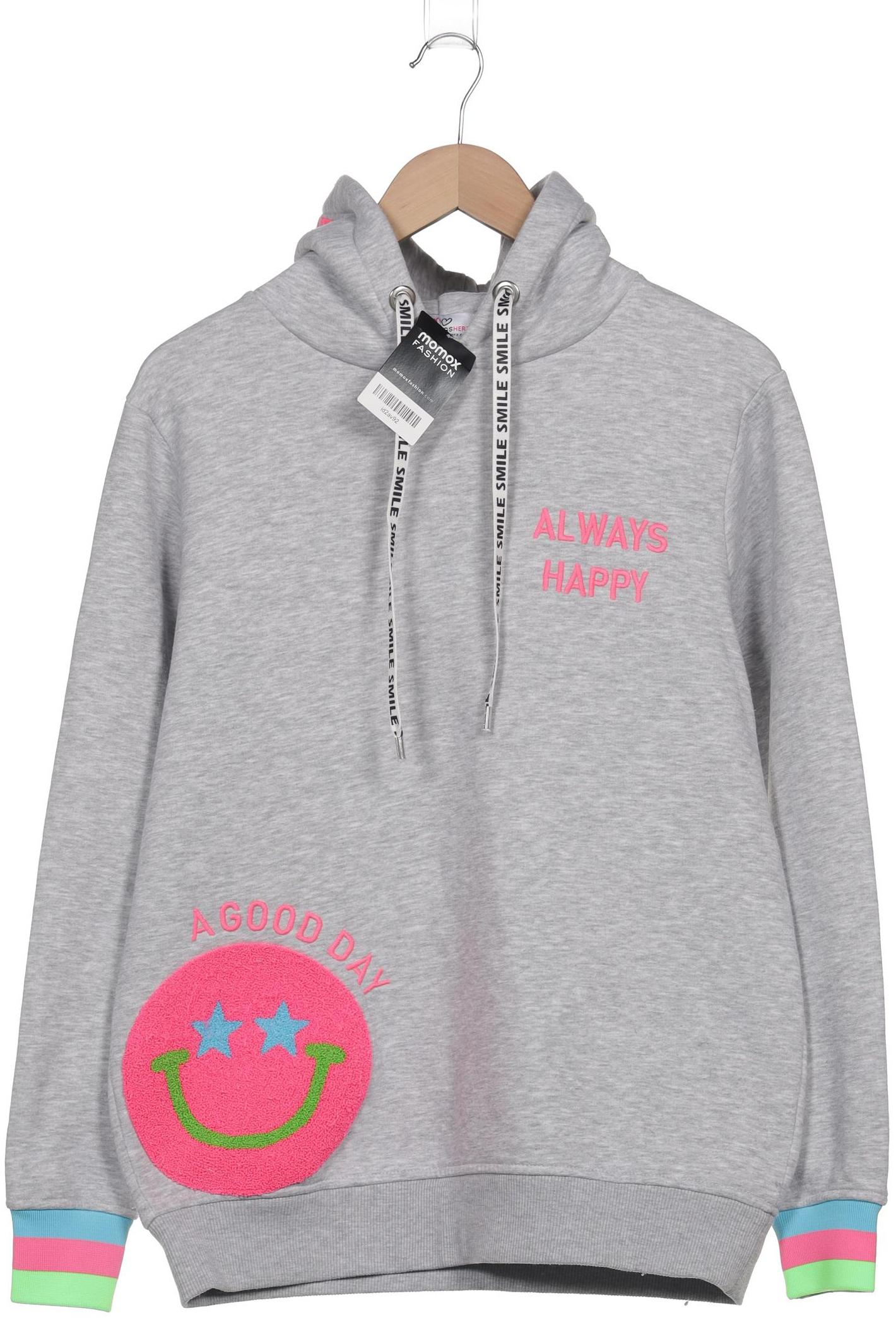 

Zwillingsherz Damen Kapuzenpullover, grau, Gr. 38