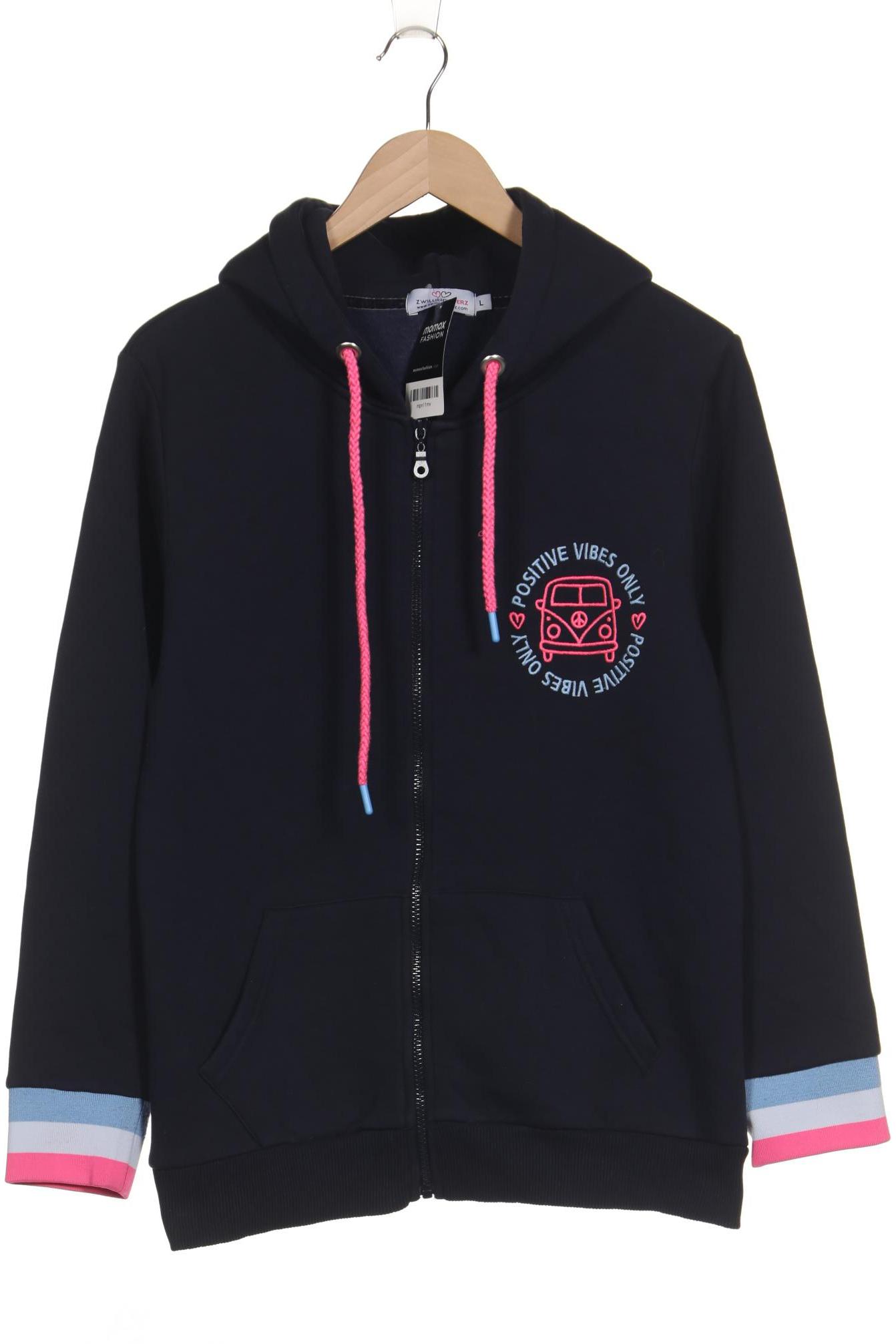 

Zwillingsherz Damen Kapuzenpullover, marineblau, Gr. 42