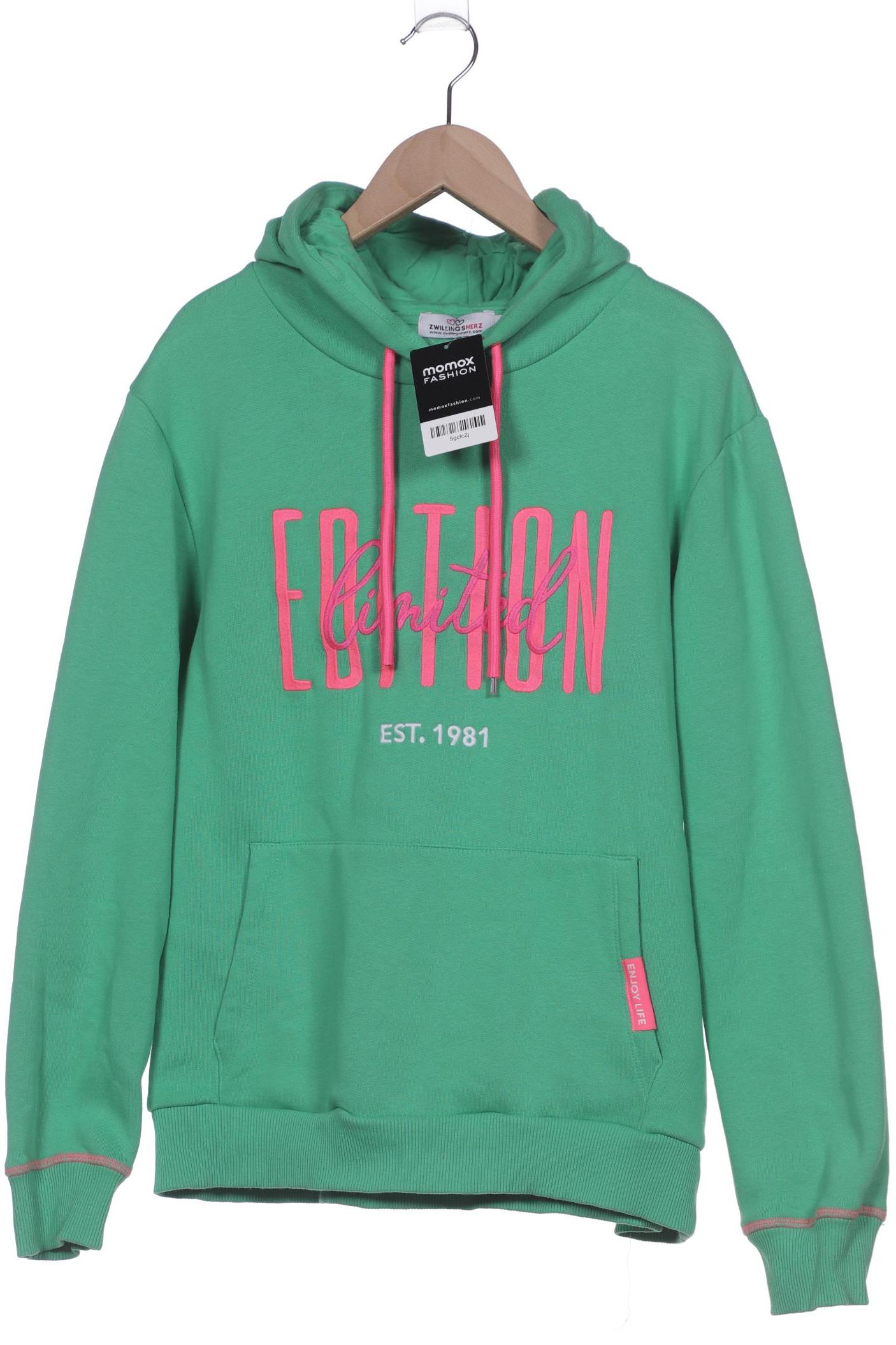 

Zwillingsherz Damen Kapuzenpullover, hellgrün, Gr. 36