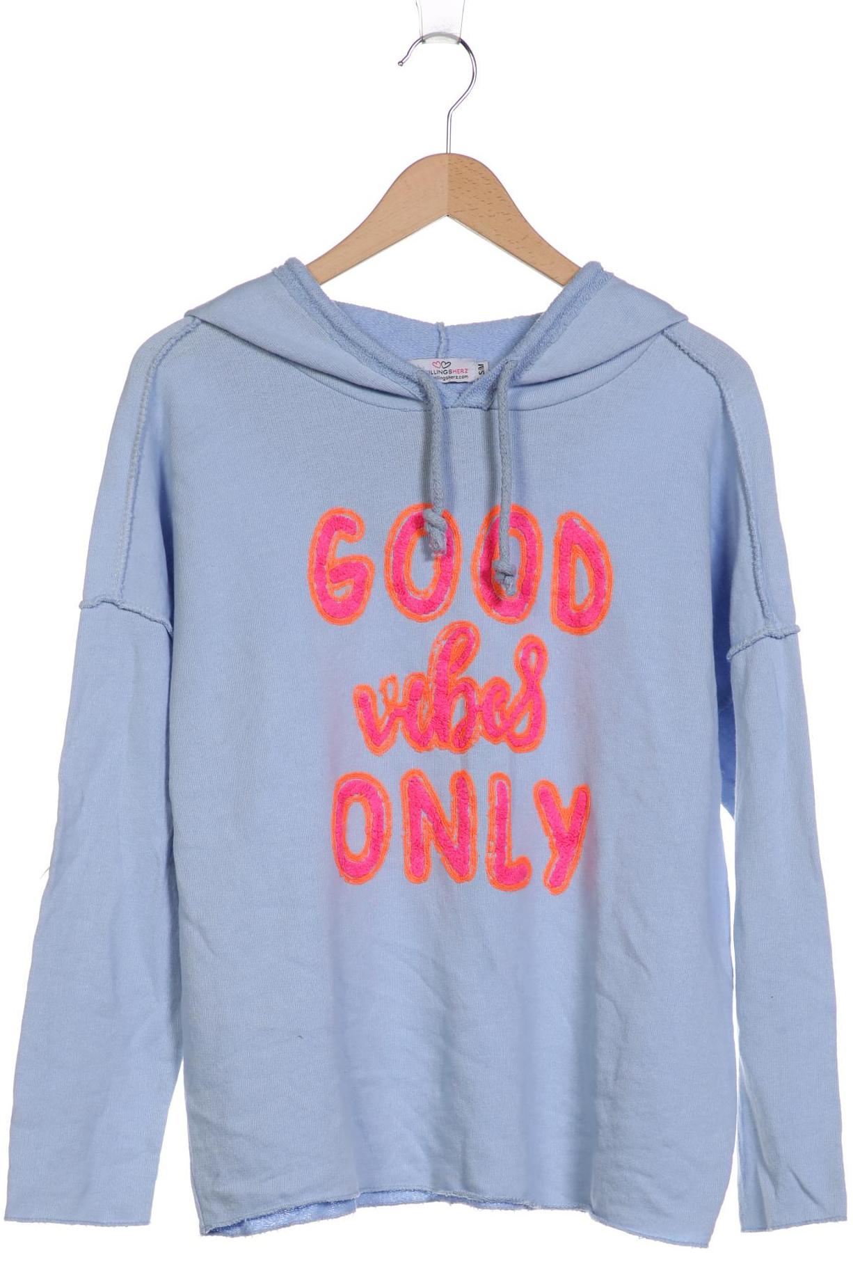 

Zwillingsherz Damen Kapuzenpullover, hellblau, Gr. 36