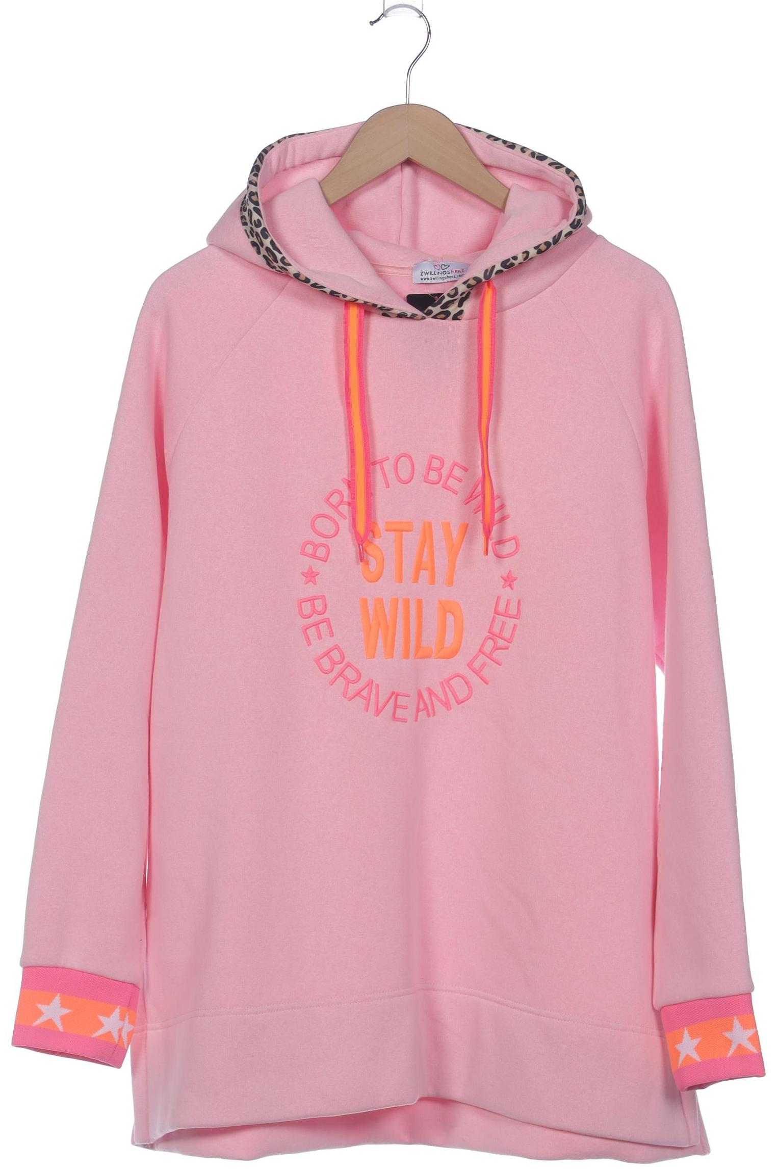 

Zwillingsherz Damen Kapuzenpullover, pink, Gr. 42