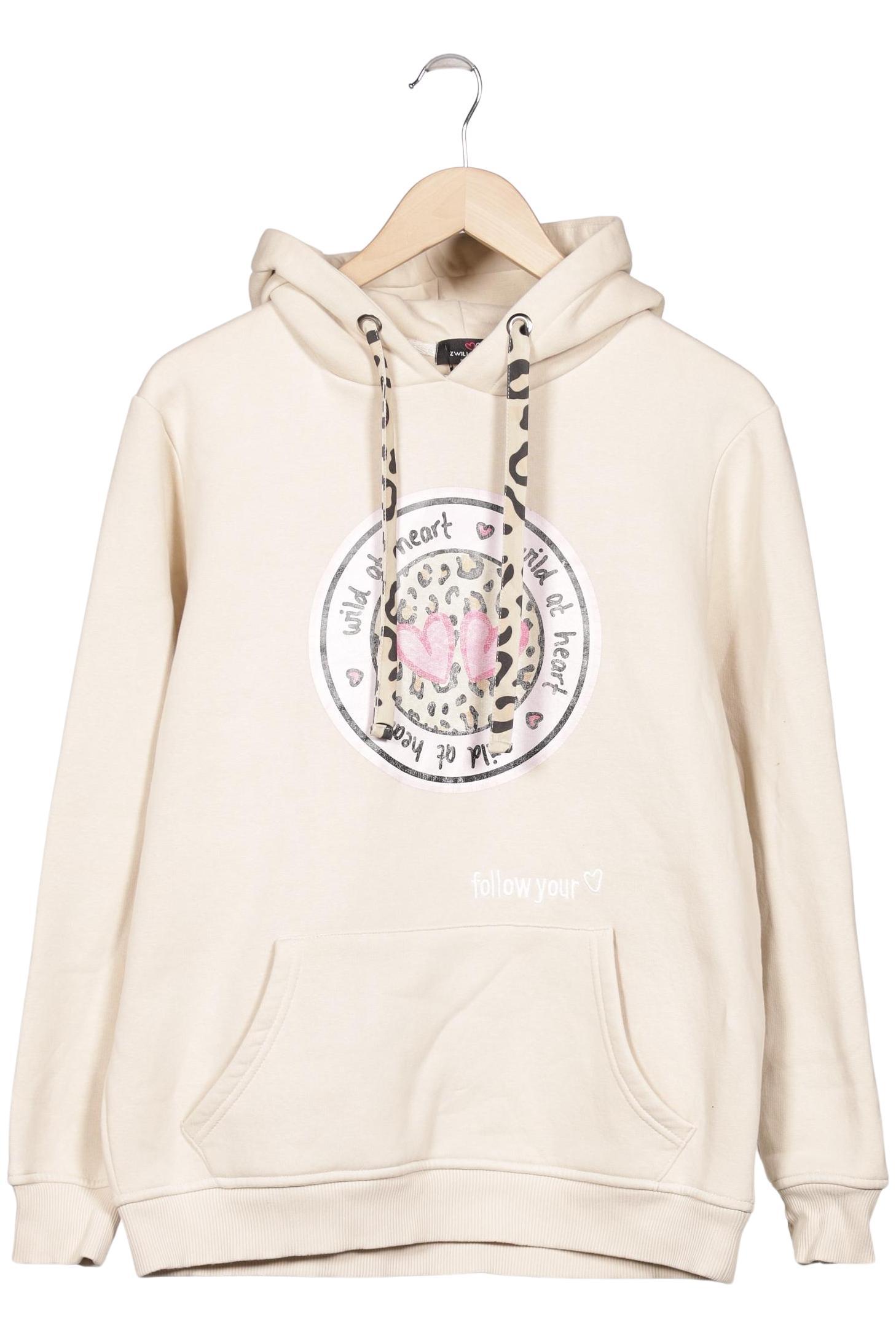 

Zwillingsherz Damen Kapuzenpullover, cremeweiß, Gr. 36