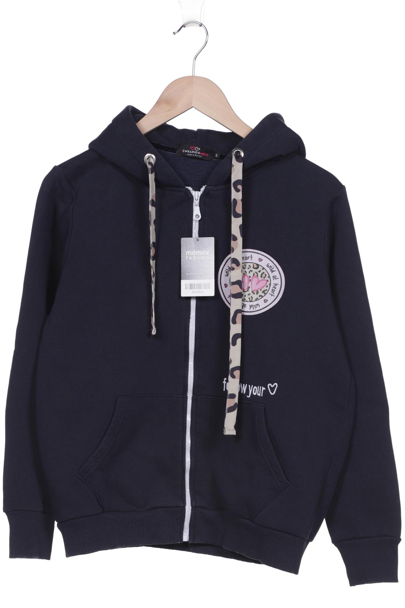 

Zwillingsherz Damen Kapuzenpullover, marineblau, Gr. 36