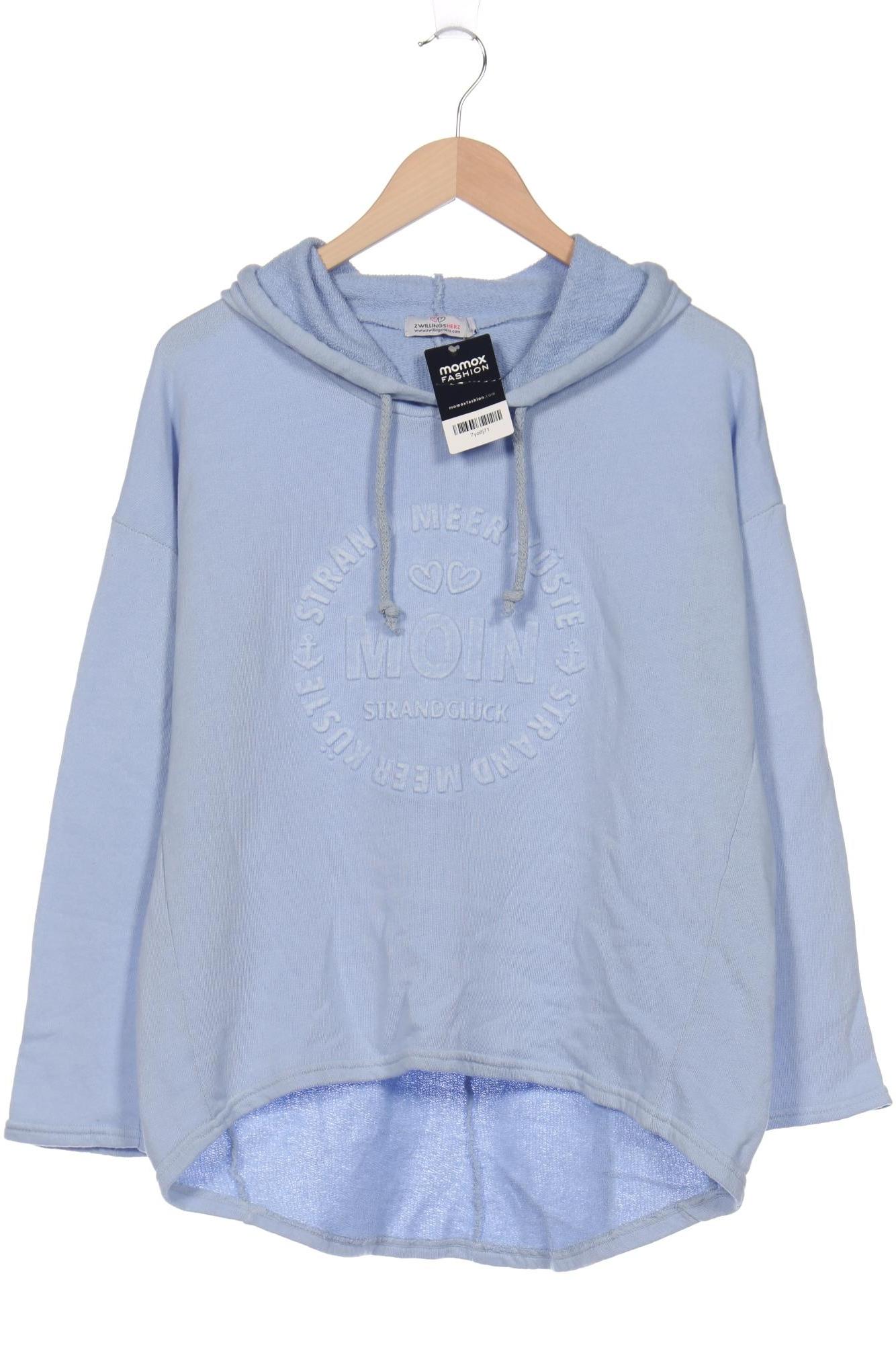

Zwillingsherz Damen Kapuzenpullover, hellblau, Gr. 36