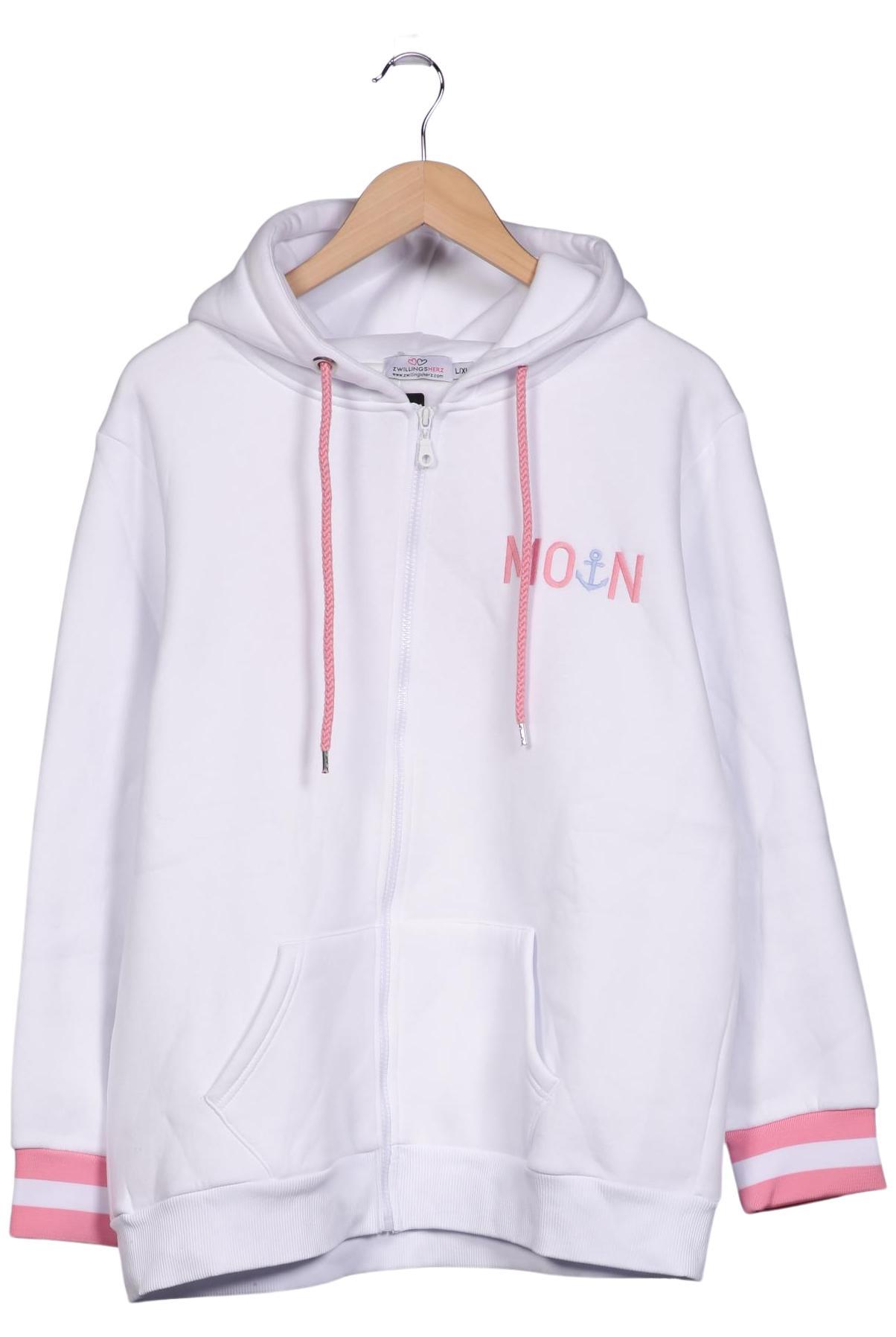 

Zwillingsherz Damen Kapuzenpullover, weiß, Gr. 42