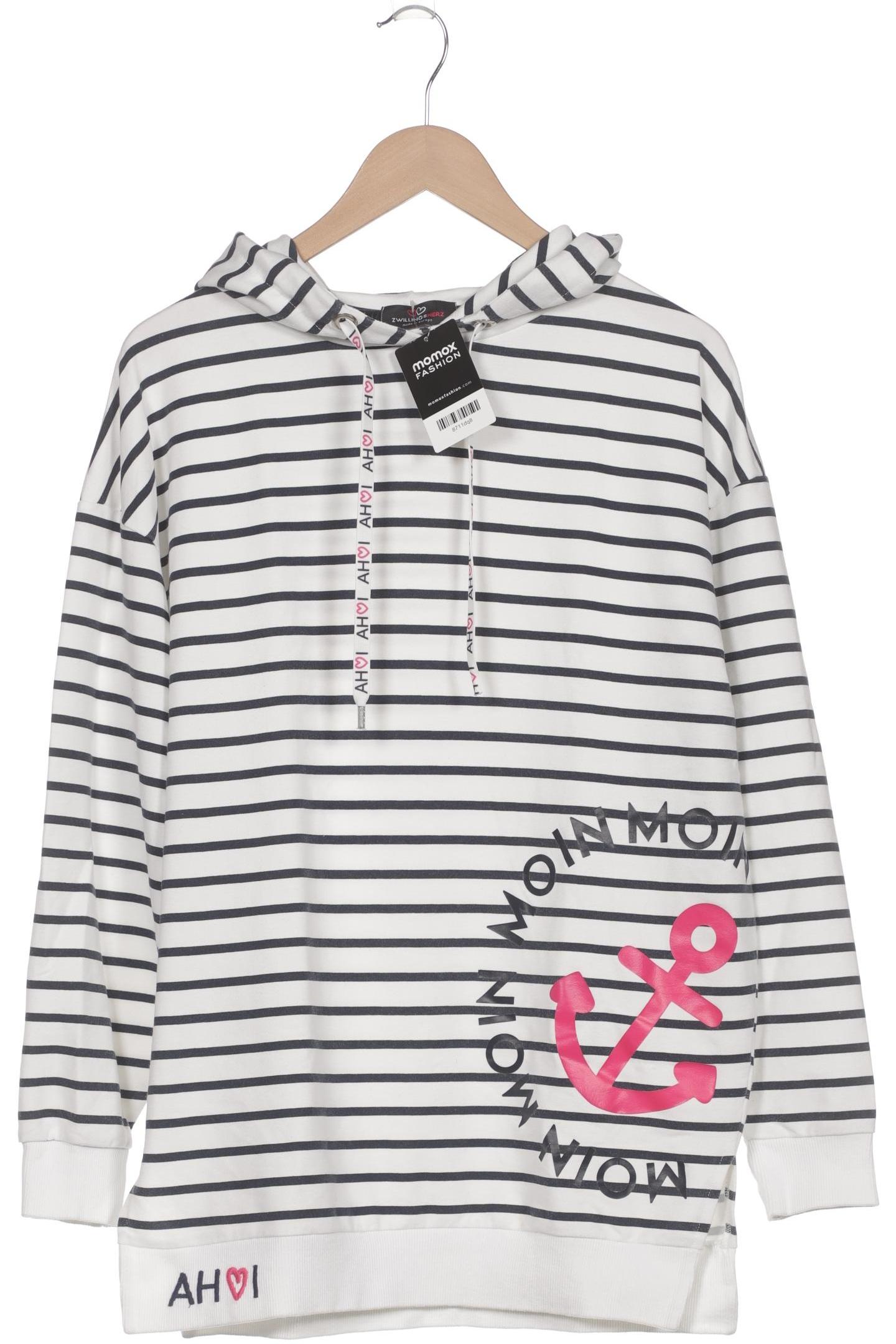 

Zwillingsherz Damen Kapuzenpullover, weiß, Gr. 42