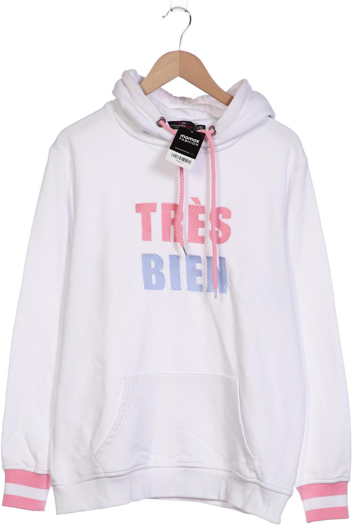 

Zwillingsherz Damen Kapuzenpullover, weiß, Gr. 42