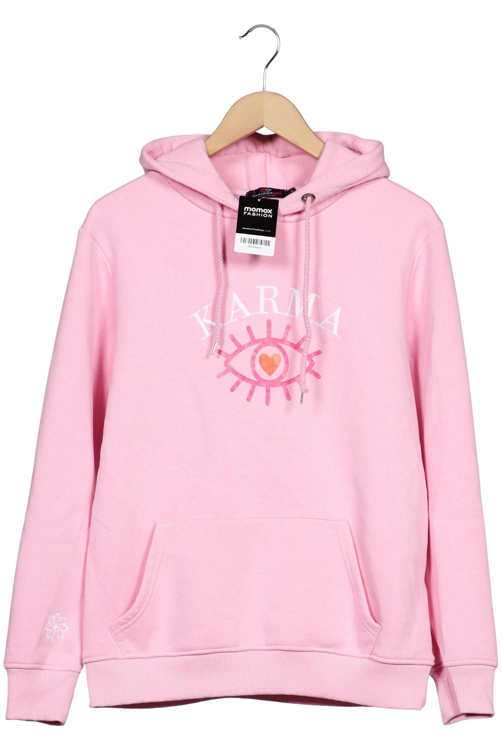 

Zwillingsherz Damen Kapuzenpullover, pink, Gr. 42