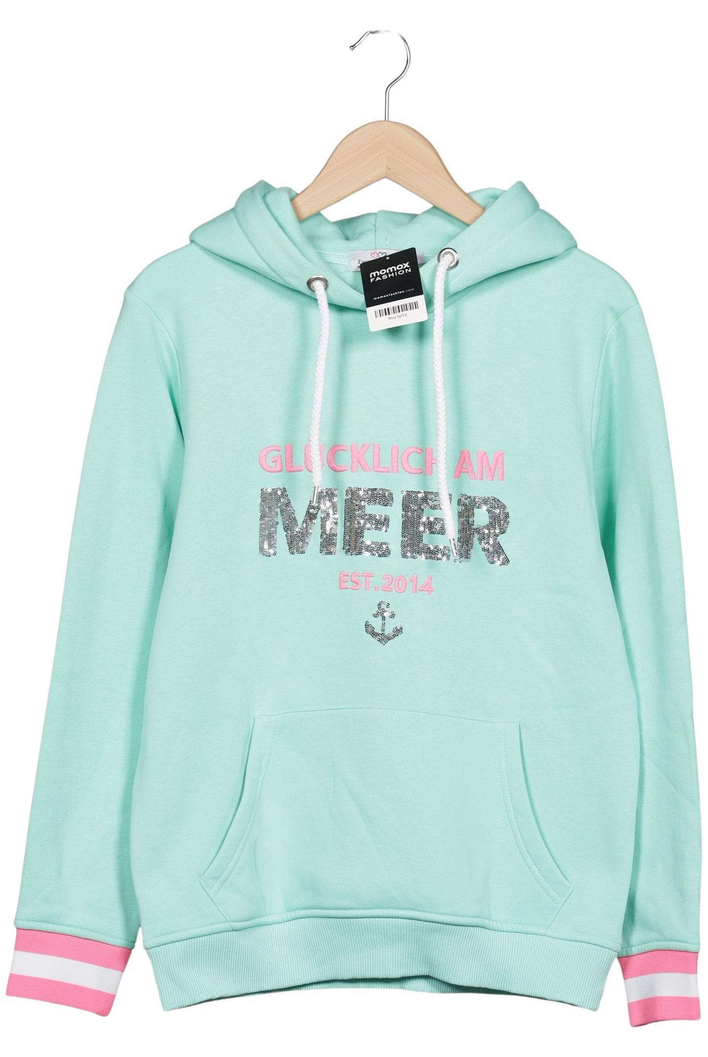 

Zwillingsherz Damen Kapuzenpullover, hellgrün, Gr. 36