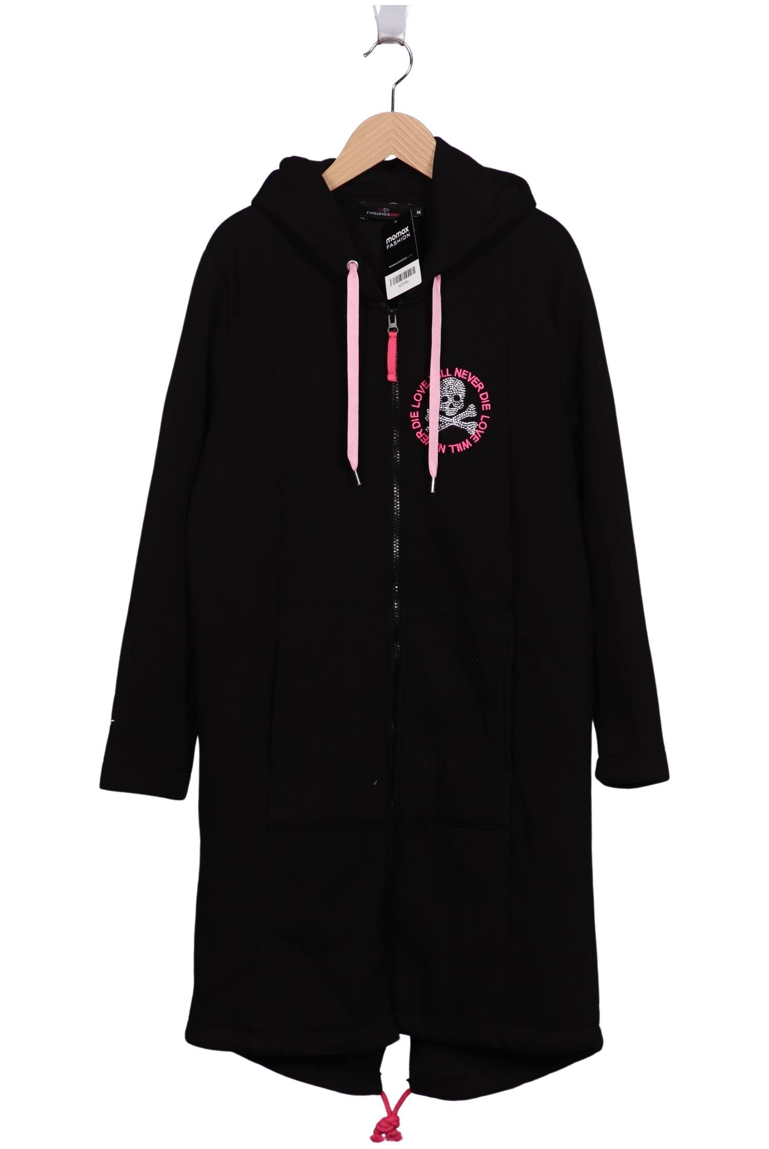 

Zwillingsherz Damen Kapuzenpullover, schwarz, Gr. 38