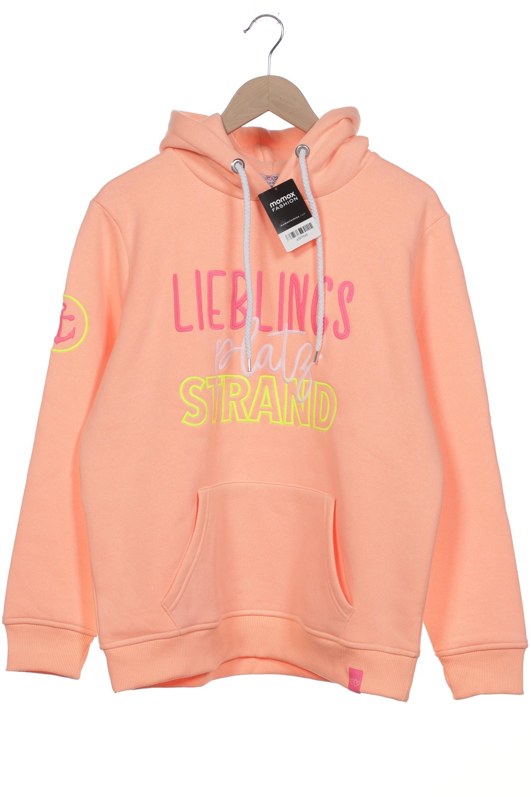 

Zwillingsherz Damen Kapuzenpullover, orange, Gr. 42