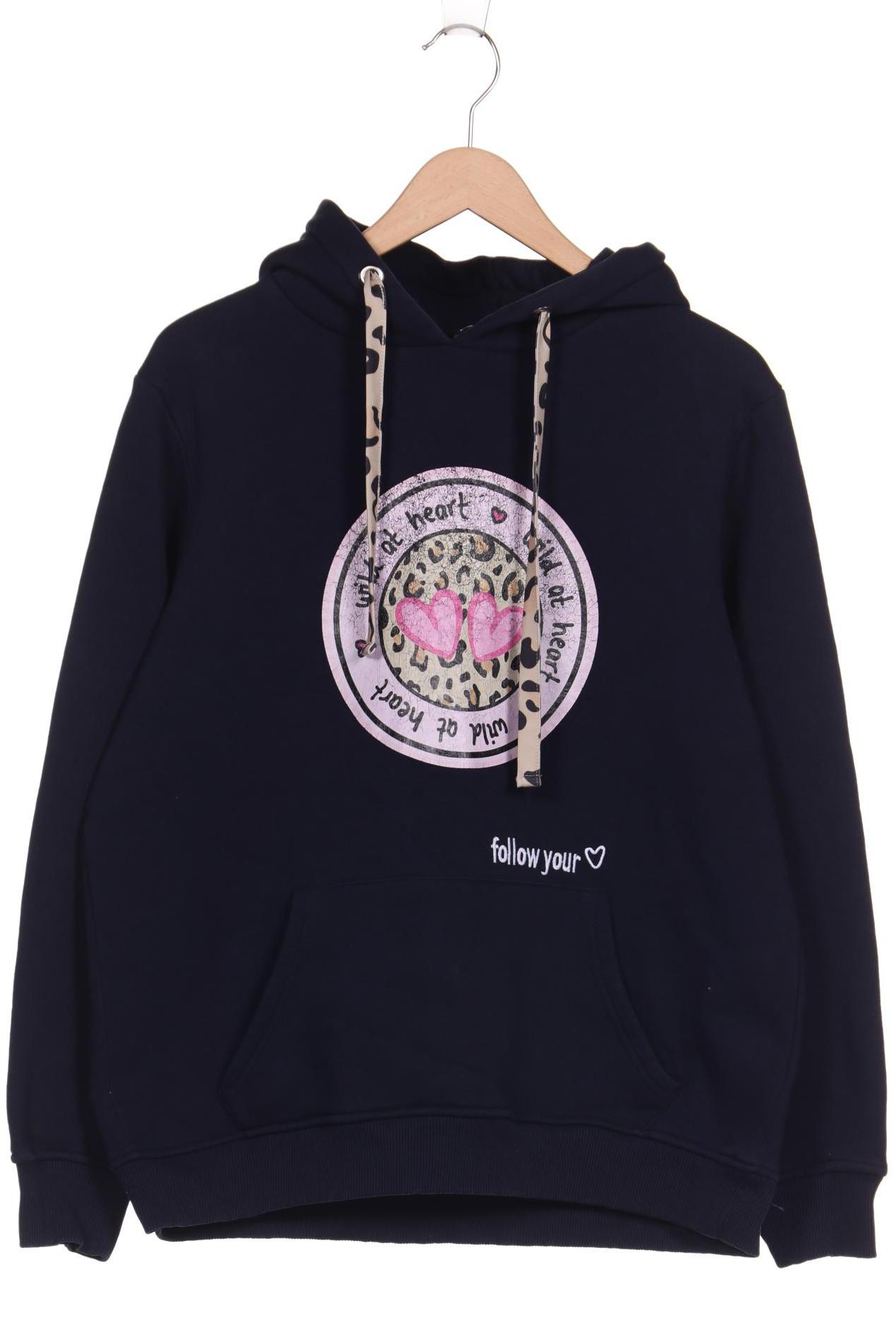 

Zwillingsherz Damen Kapuzenpullover, marineblau