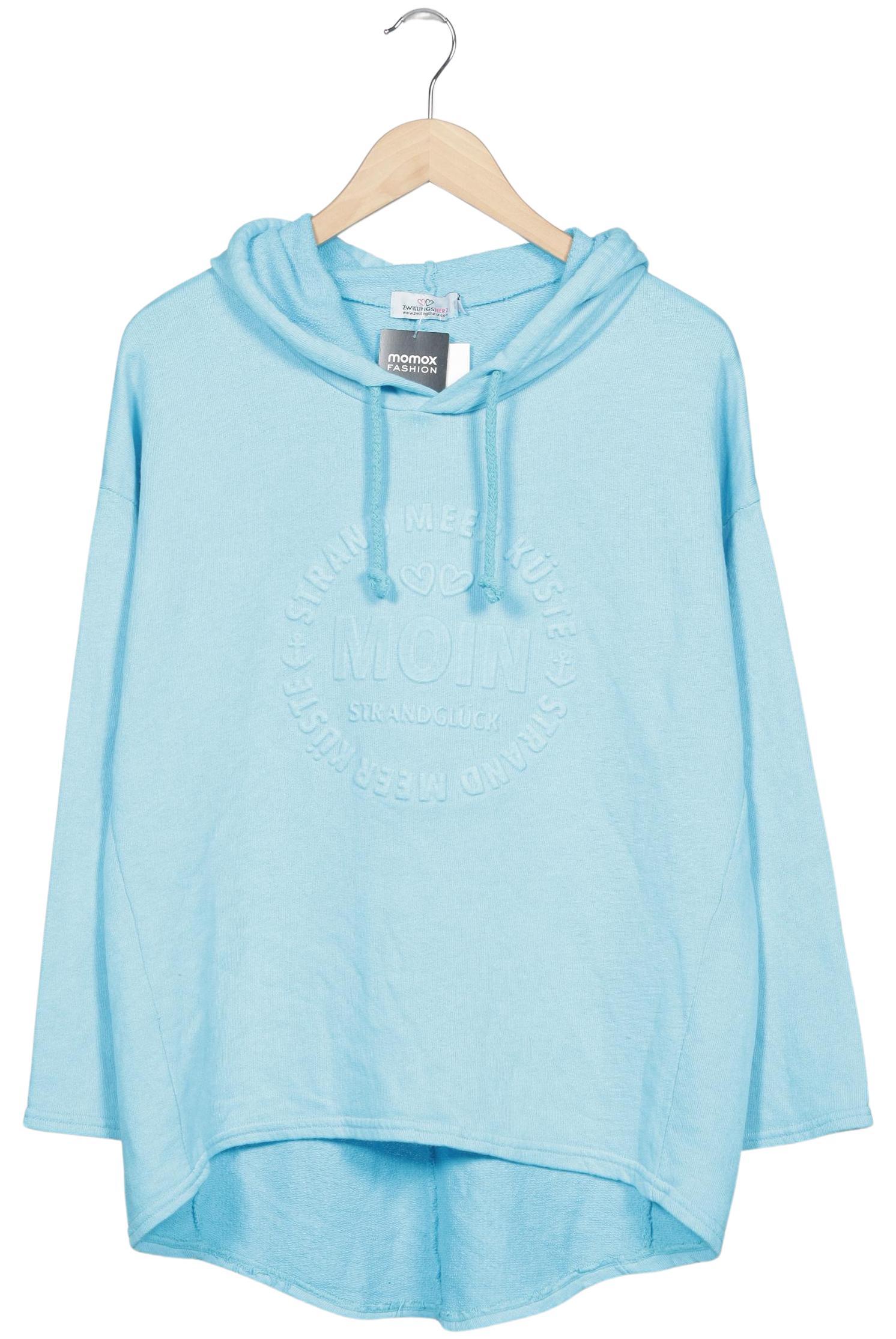 

Zwillingsherz Damen Kapuzenpullover, hellblau, Gr. 42