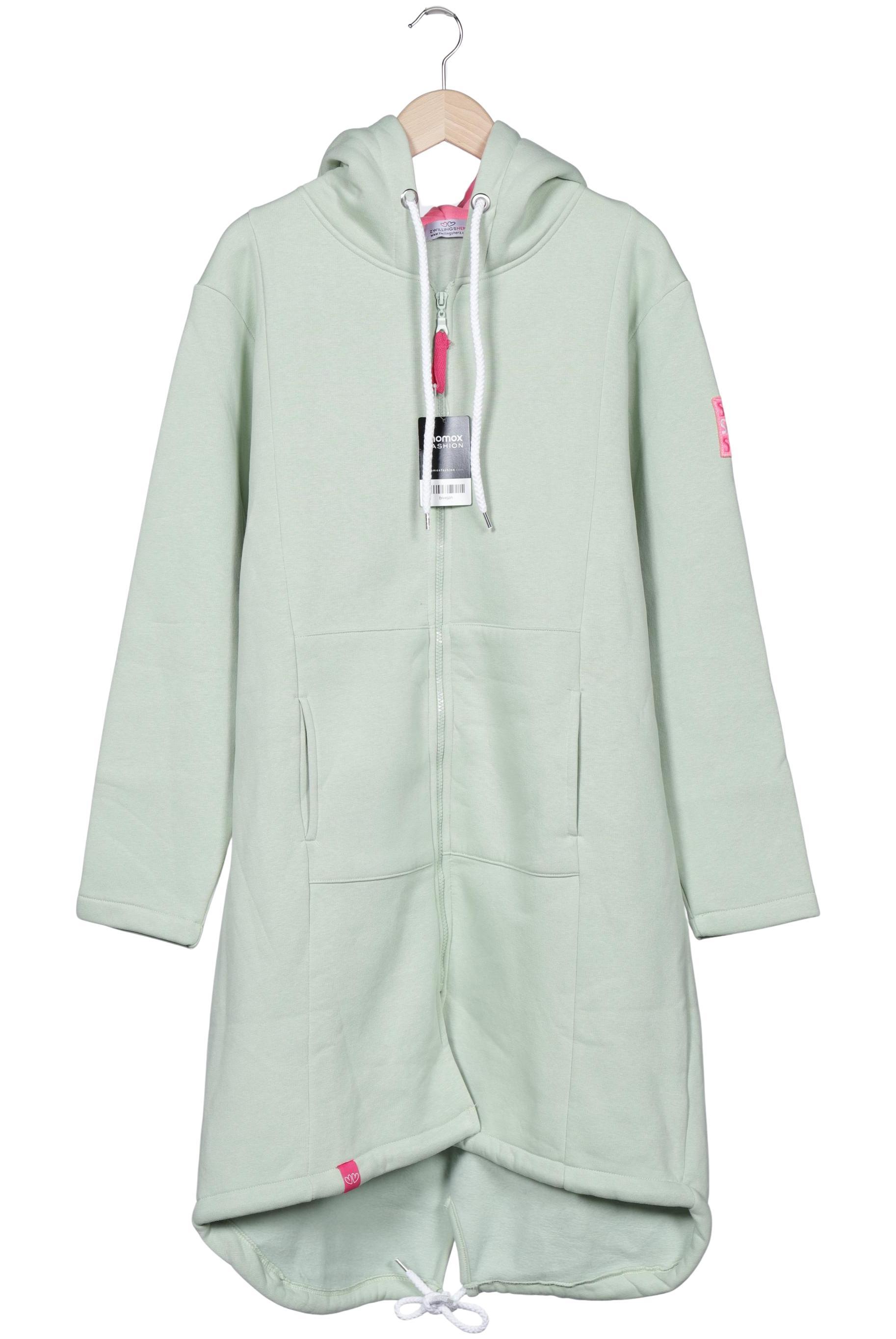 

Zwillingsherz Damen Kapuzenpullover, hellgrün, Gr. 46