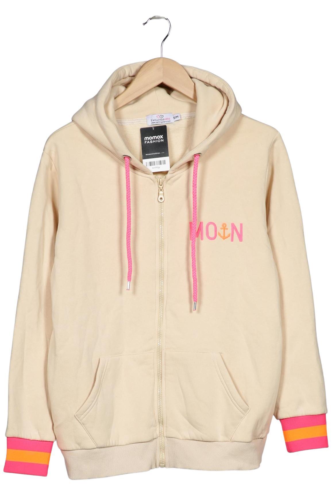 

Zwillingsherz Damen Kapuzenpullover, beige, Gr. 36